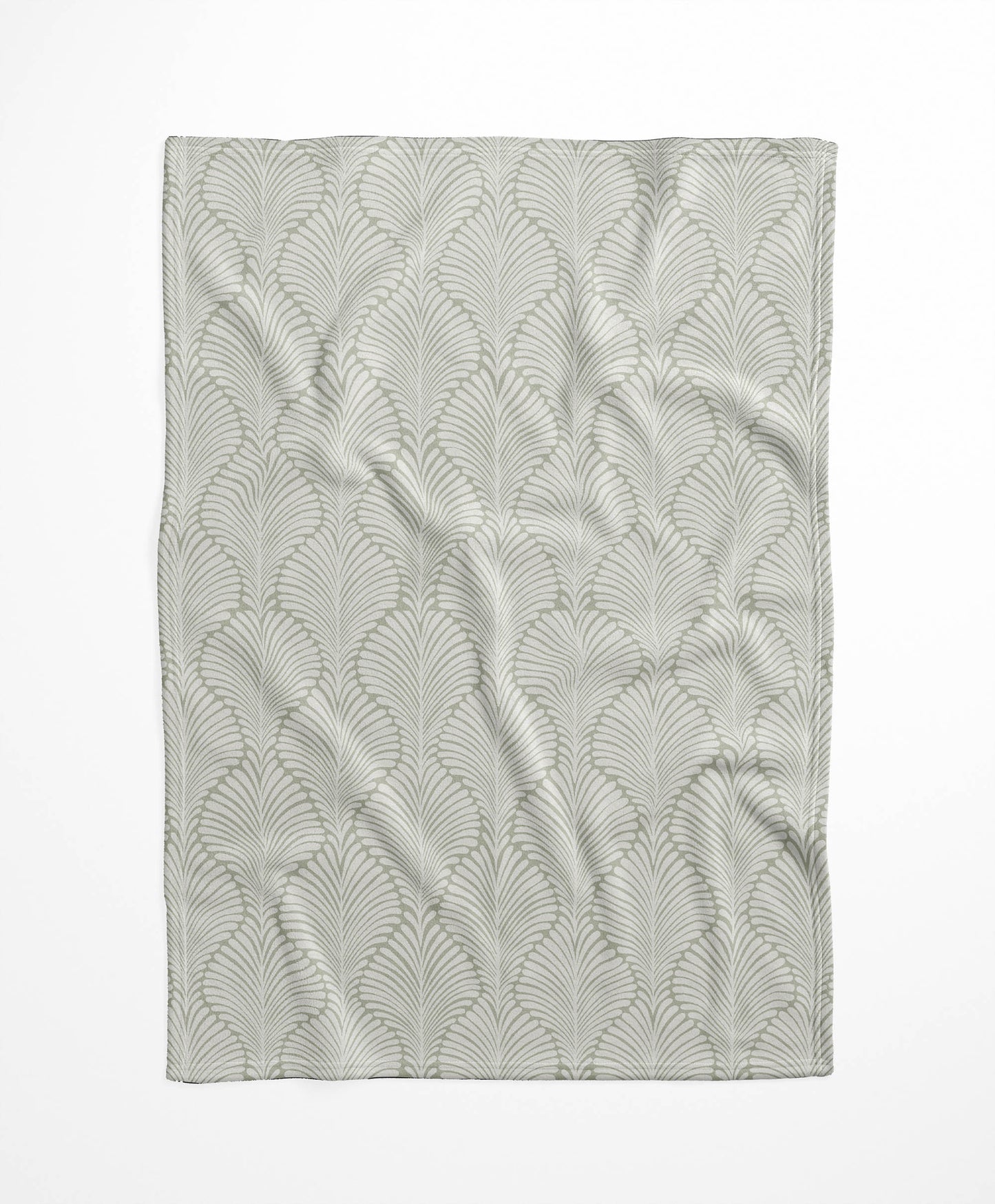 Elegant Palms Velveteen Fleece Blanket