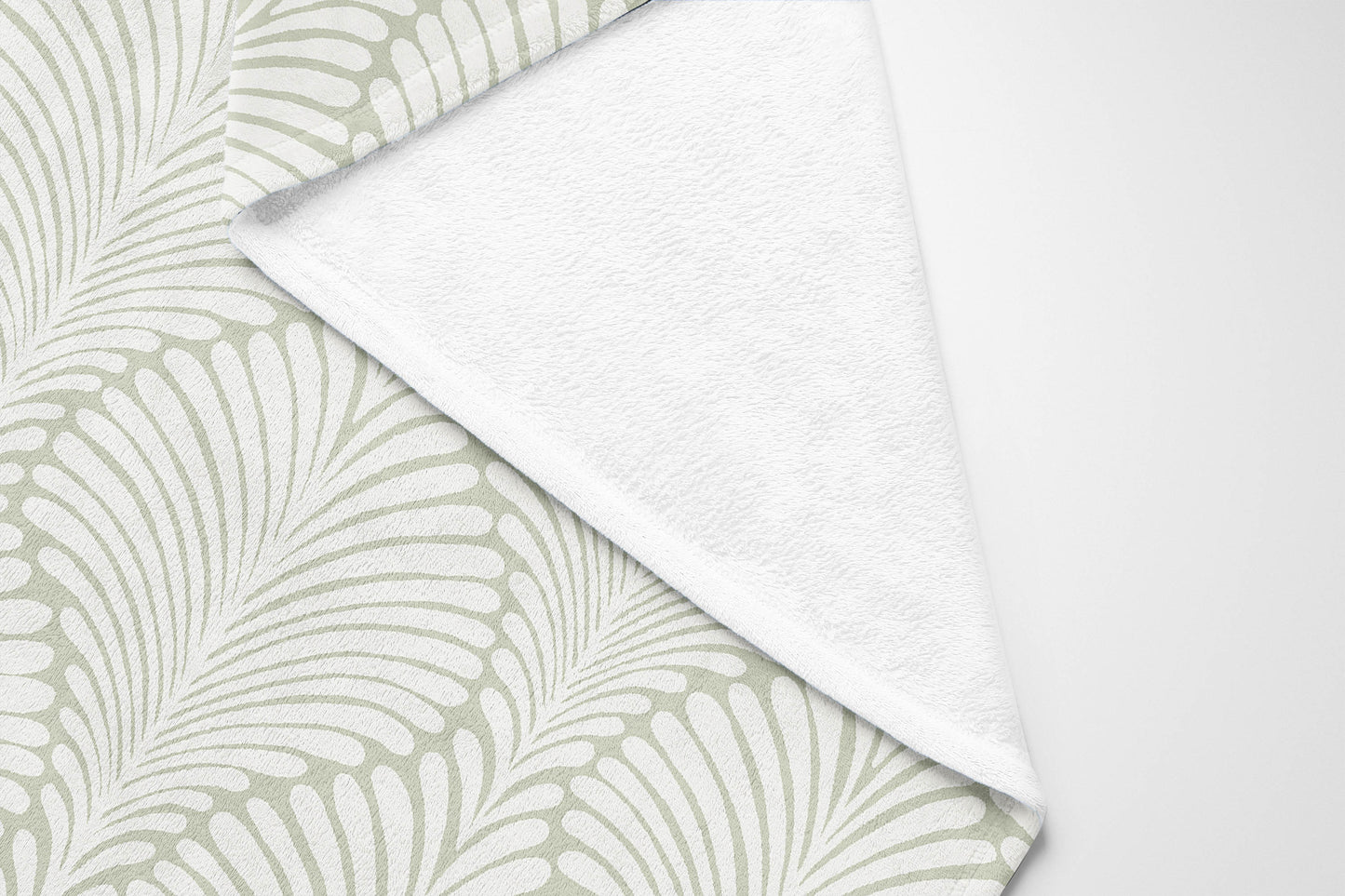 Elegant Palms Velveteen Fleece Blanket