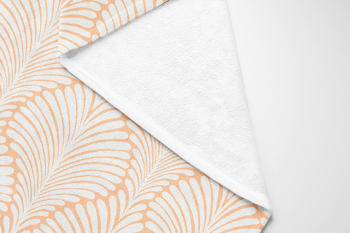 Elegant Palms Velveteen Fleece Blanket