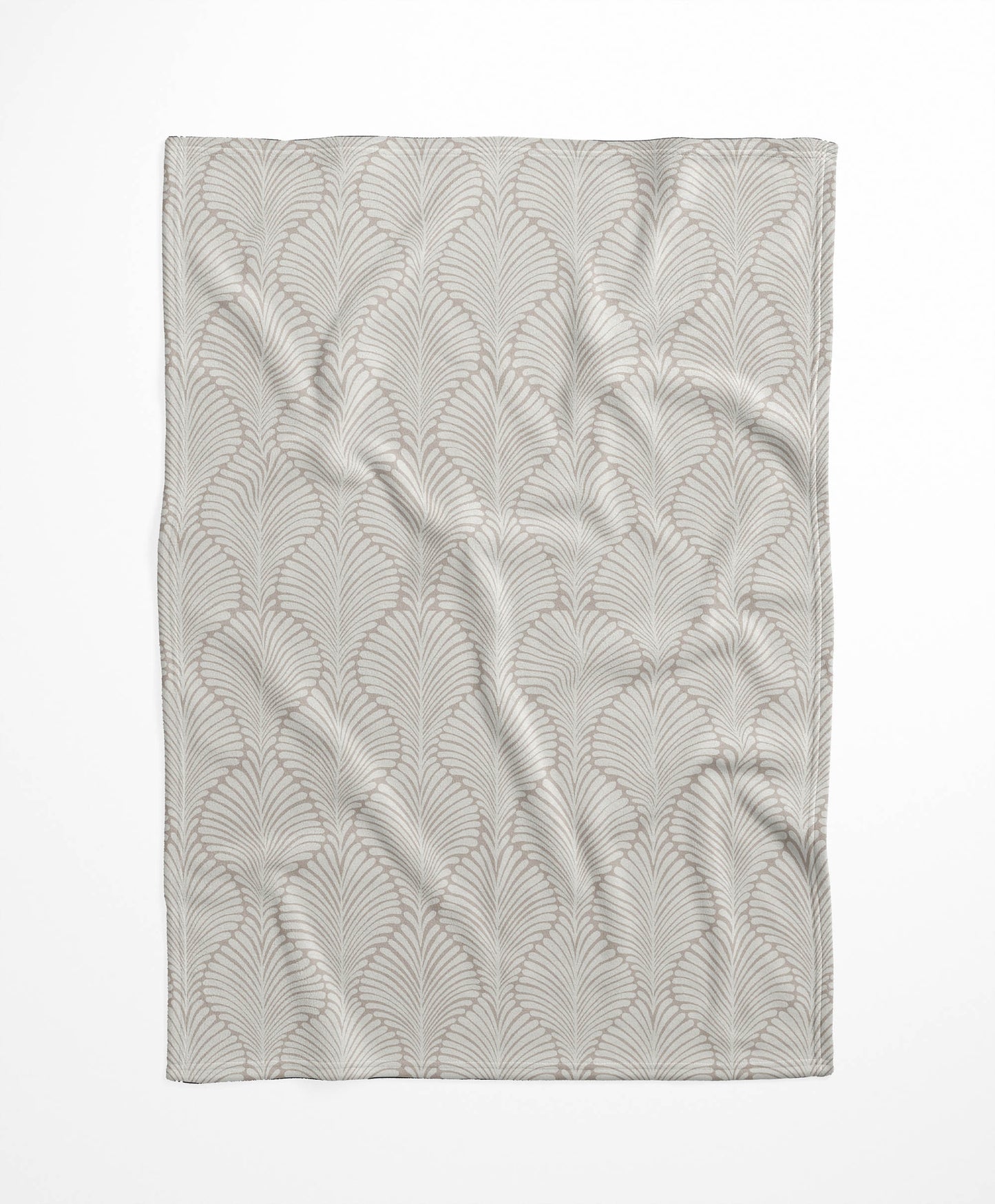 Elegant Palms Velveteen Fleece Blanket