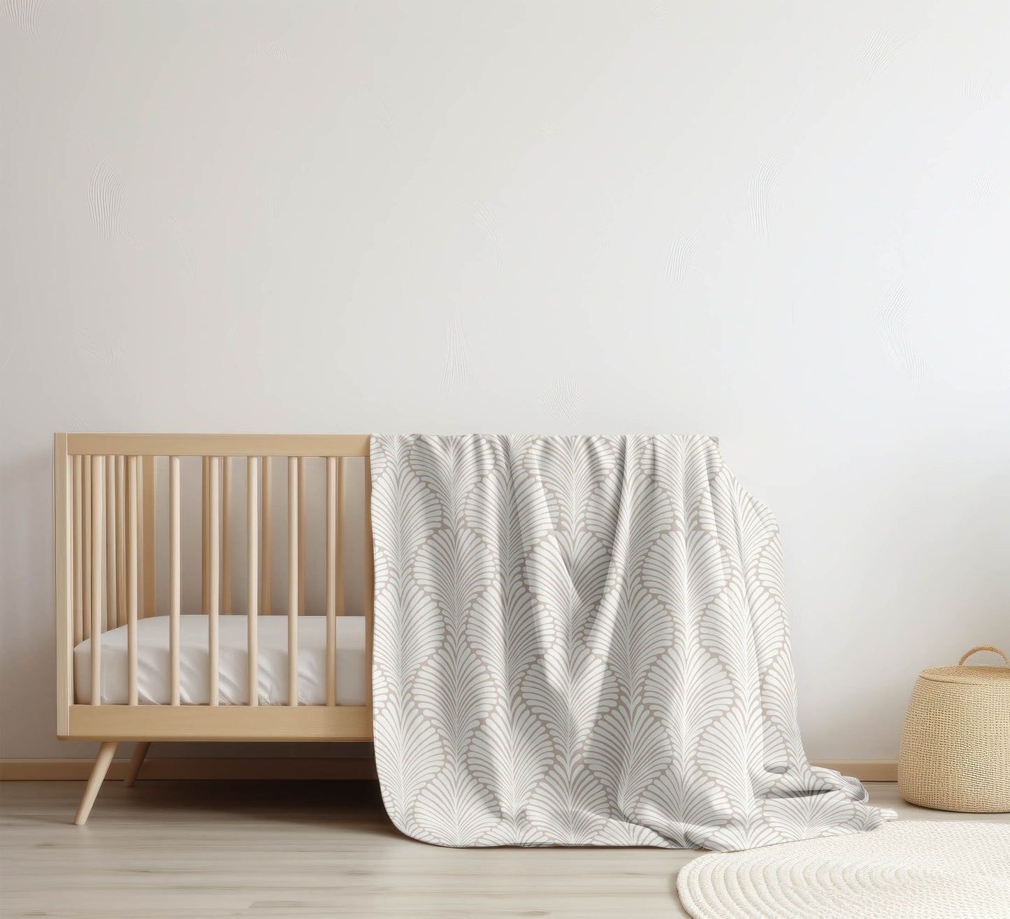 Elegant Palms Velveteen Fleece Blanket