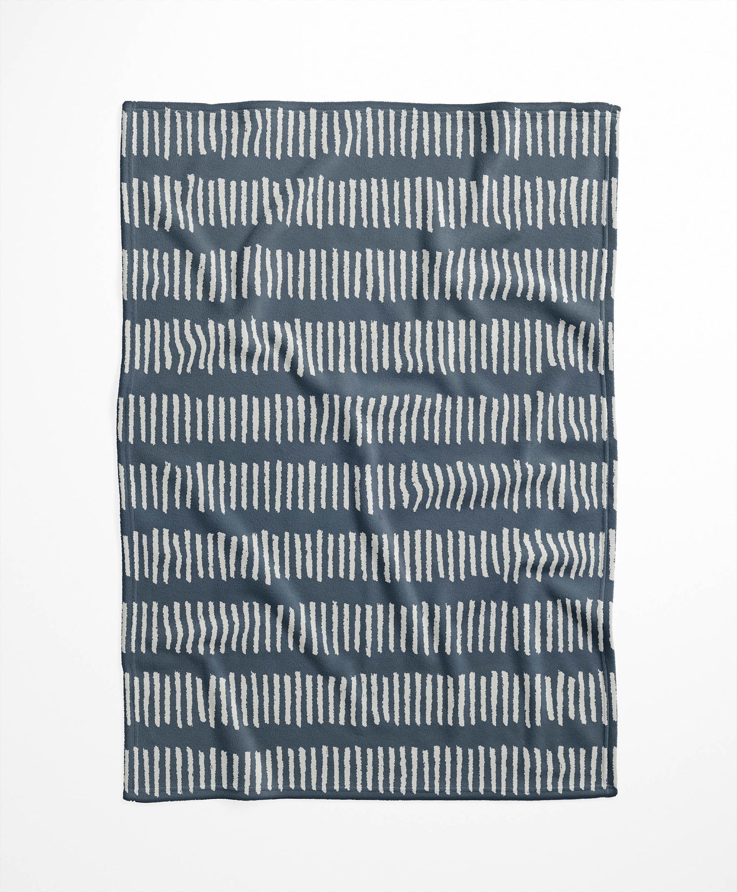 Fencing Rows Velveteen Fleece Blanket