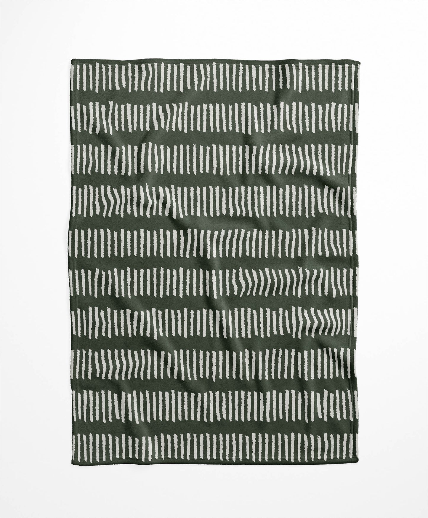 Fencing Rows Velveteen Fleece Blanket