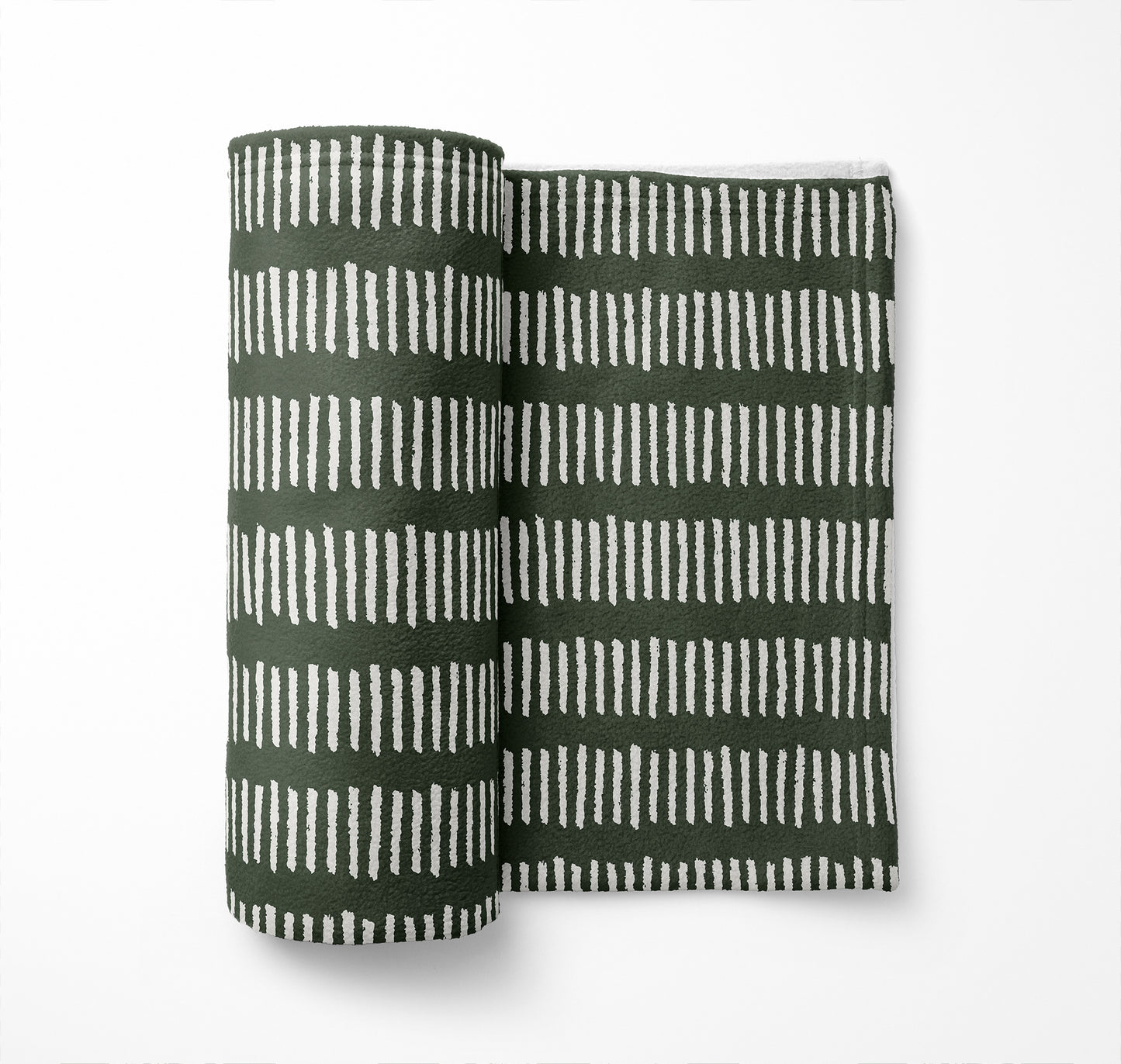 Fencing Rows Velveteen Fleece Blanket
