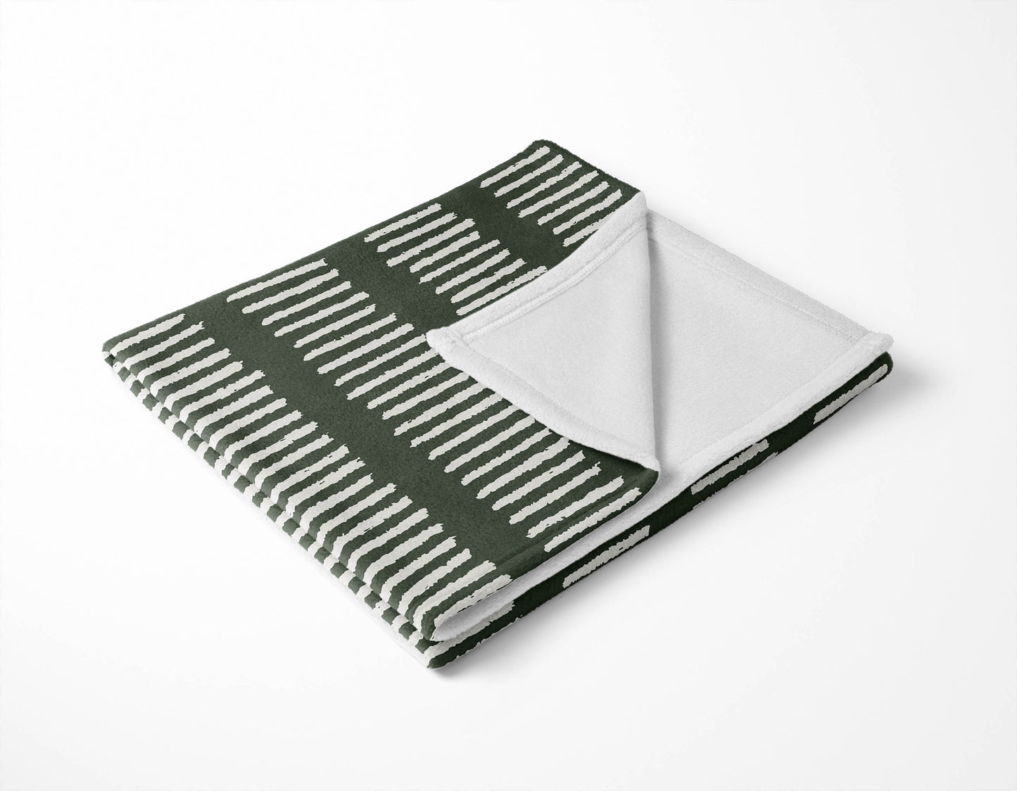 Fencing Rows Velveteen Fleece Blanket