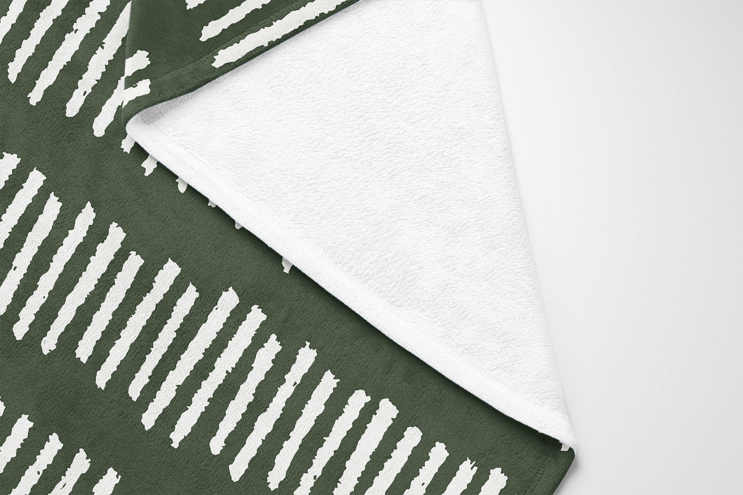 Fencing Rows Velveteen Fleece Blanket
