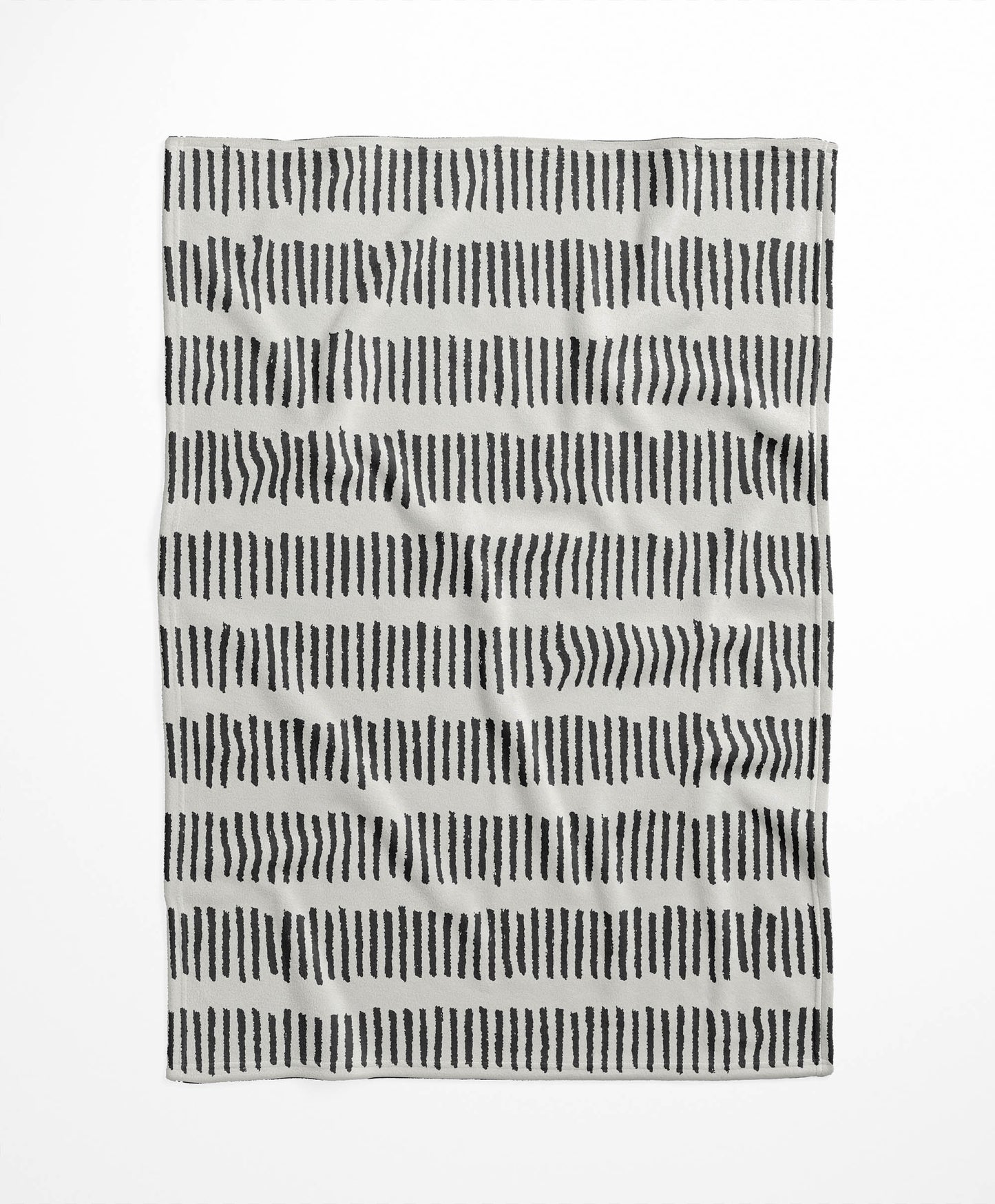 Fencing Rows Velveteen Fleece Blanket