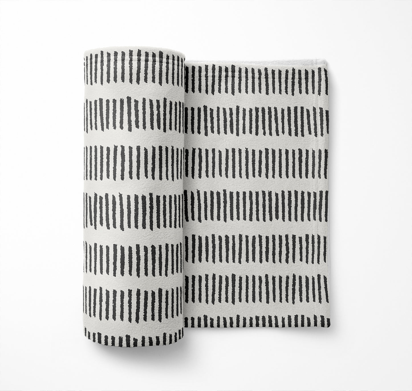 Fencing Rows Velveteen Fleece Blanket