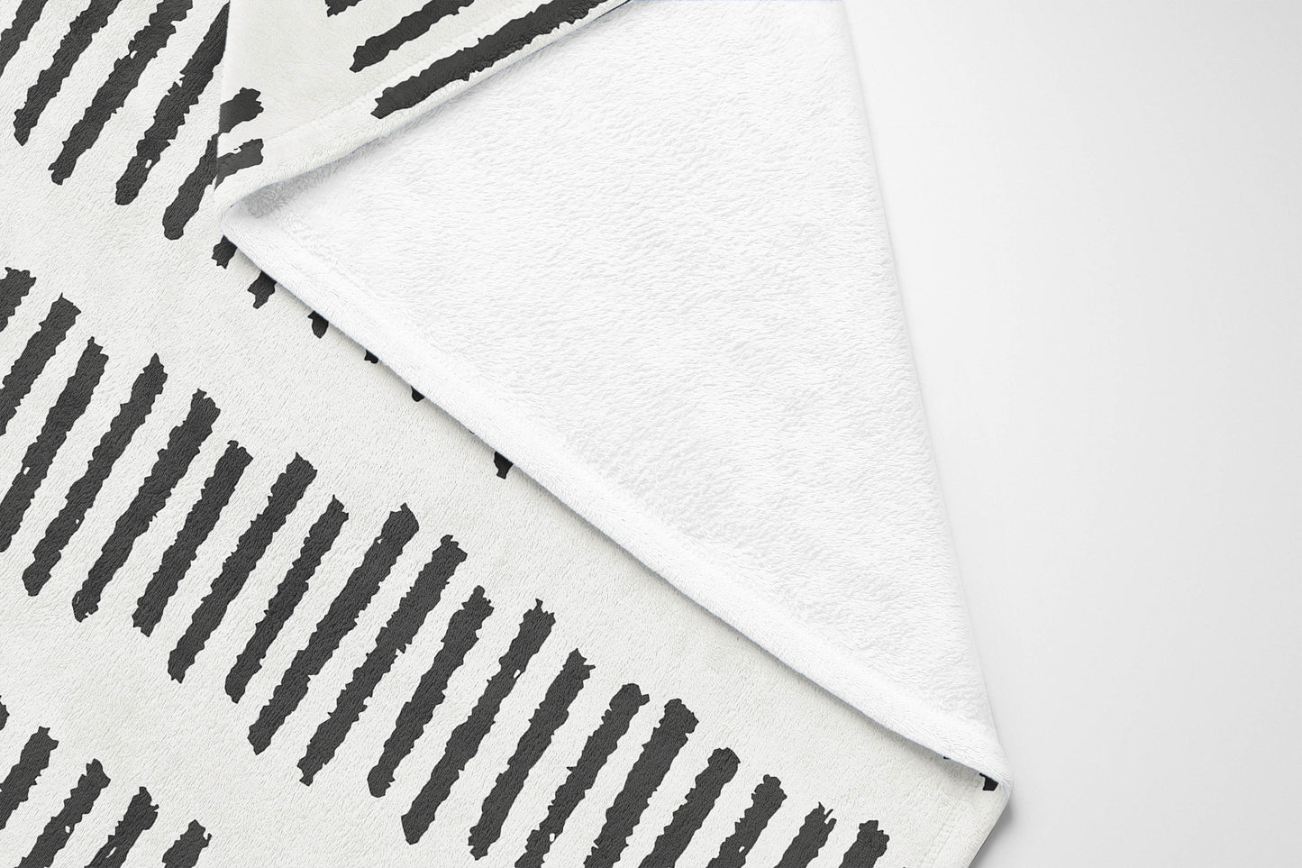 Fencing Rows Velveteen Fleece Blanket