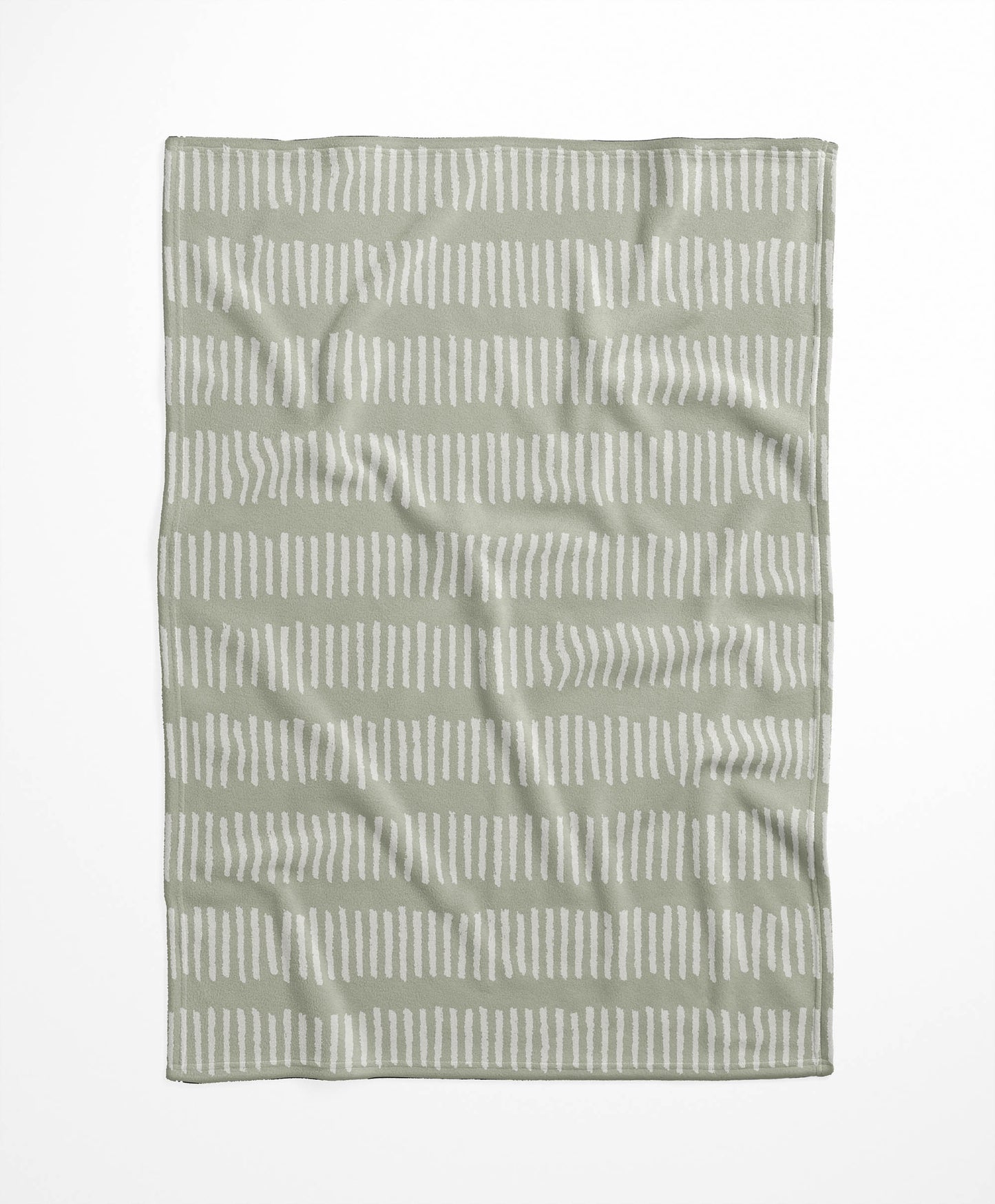 Fencing Rows Velveteen Fleece Blanket