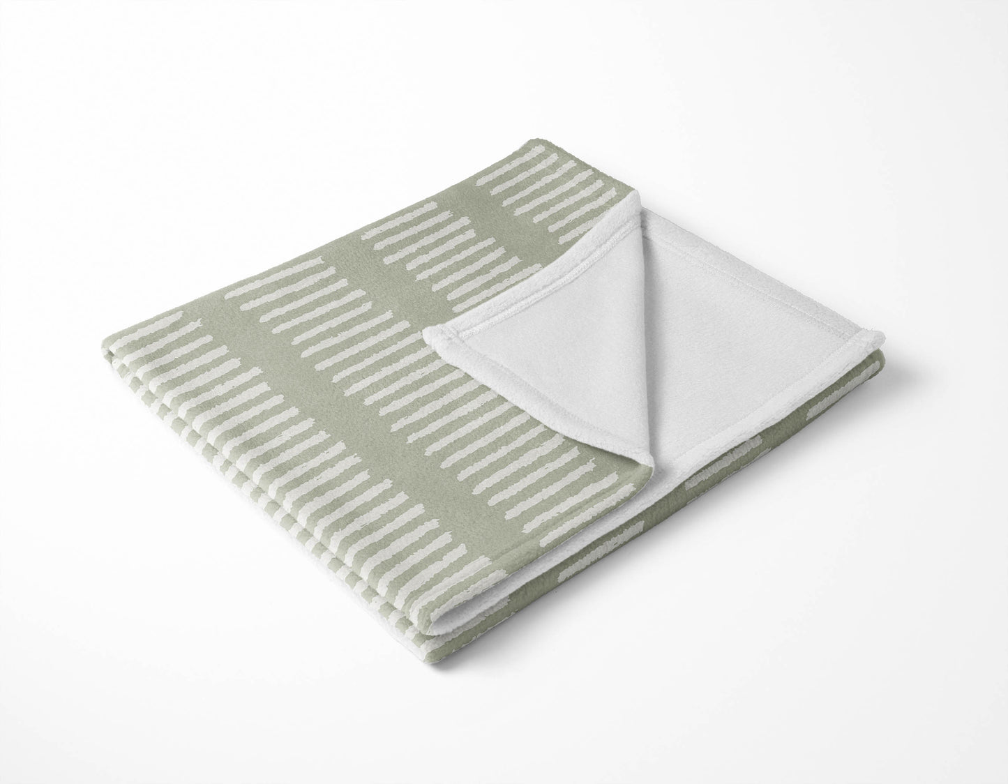 Fencing Rows Velveteen Fleece Blanket