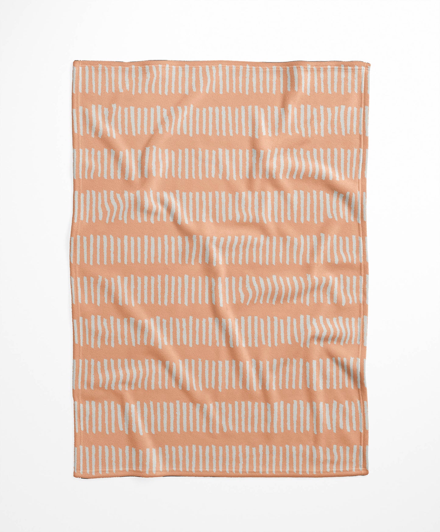 Fencing Rows Velveteen Fleece Blanket