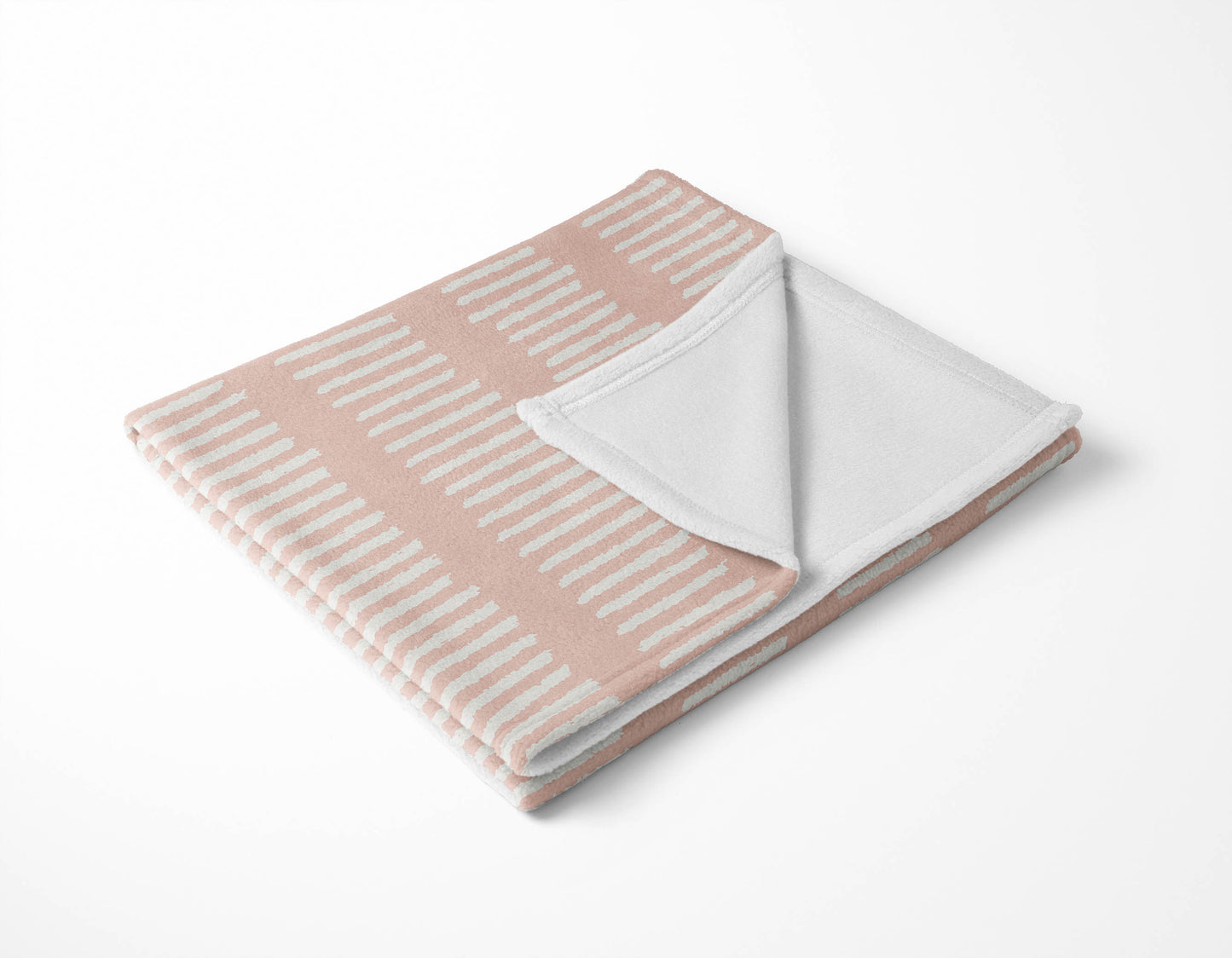 Fencing Rows Velveteen Fleece Blanket