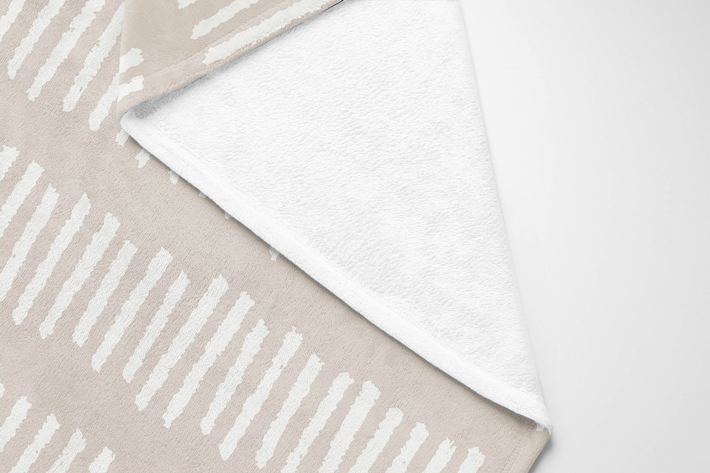 Fencing Rows Velveteen Fleece Blanket