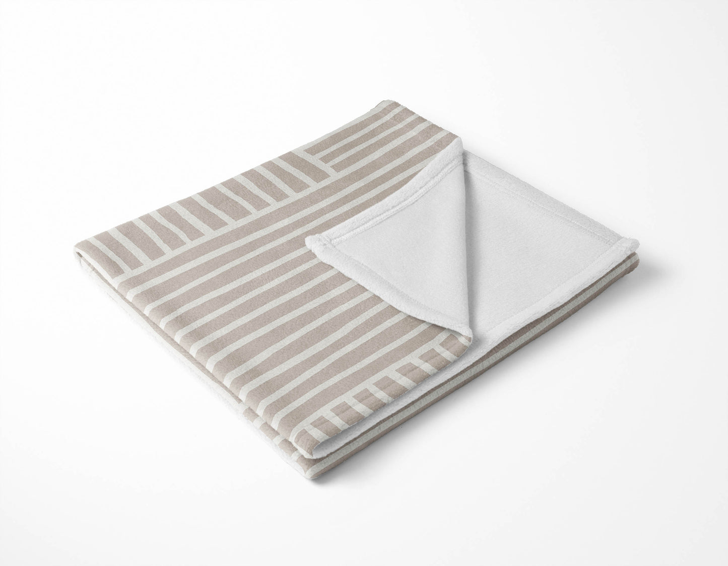 Grid Blue Velveteen Fleece Blanket