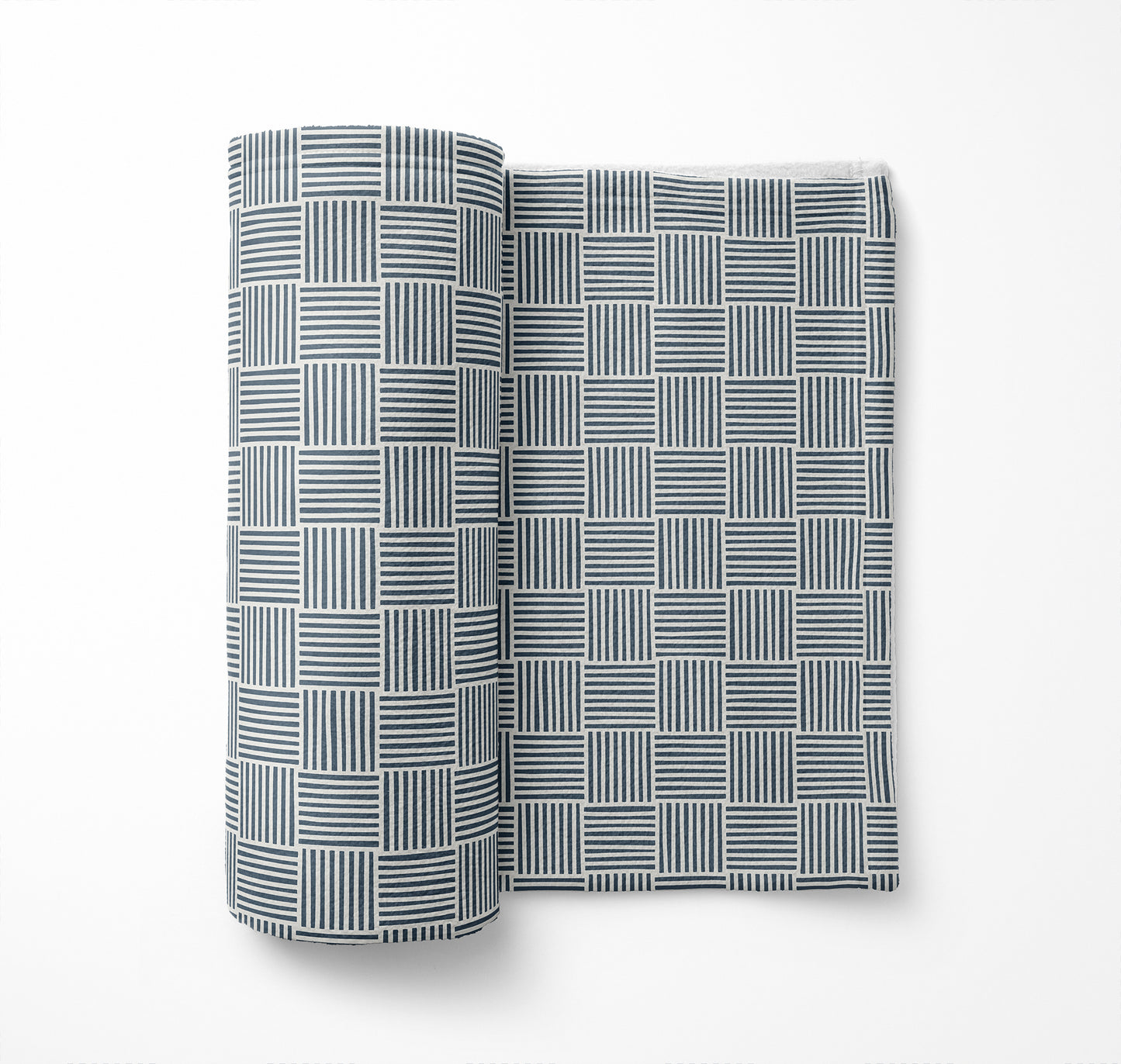 Gridblocked Velveteen Fleece Blanket