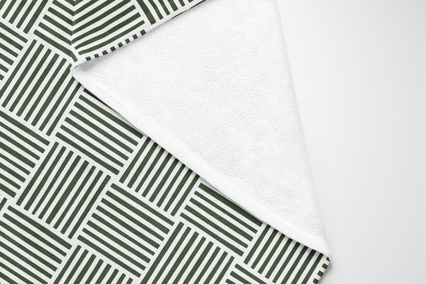 Gridblocked Velveteen Fleece Blanket