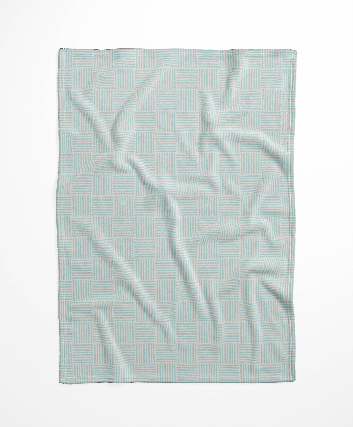 Gridblocked Velveteen Fleece Blanket