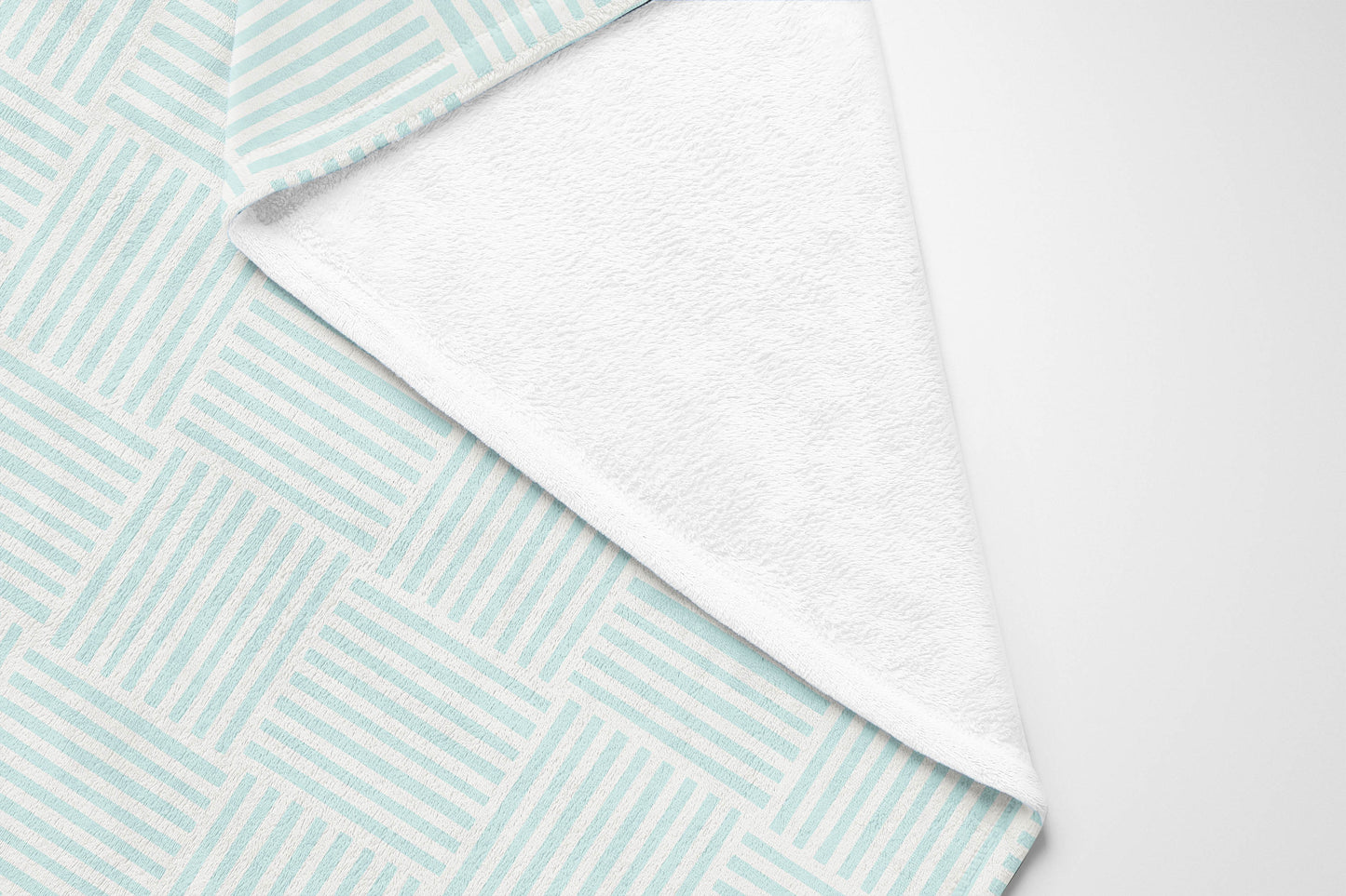 Gridblocked Velveteen Fleece Blanket