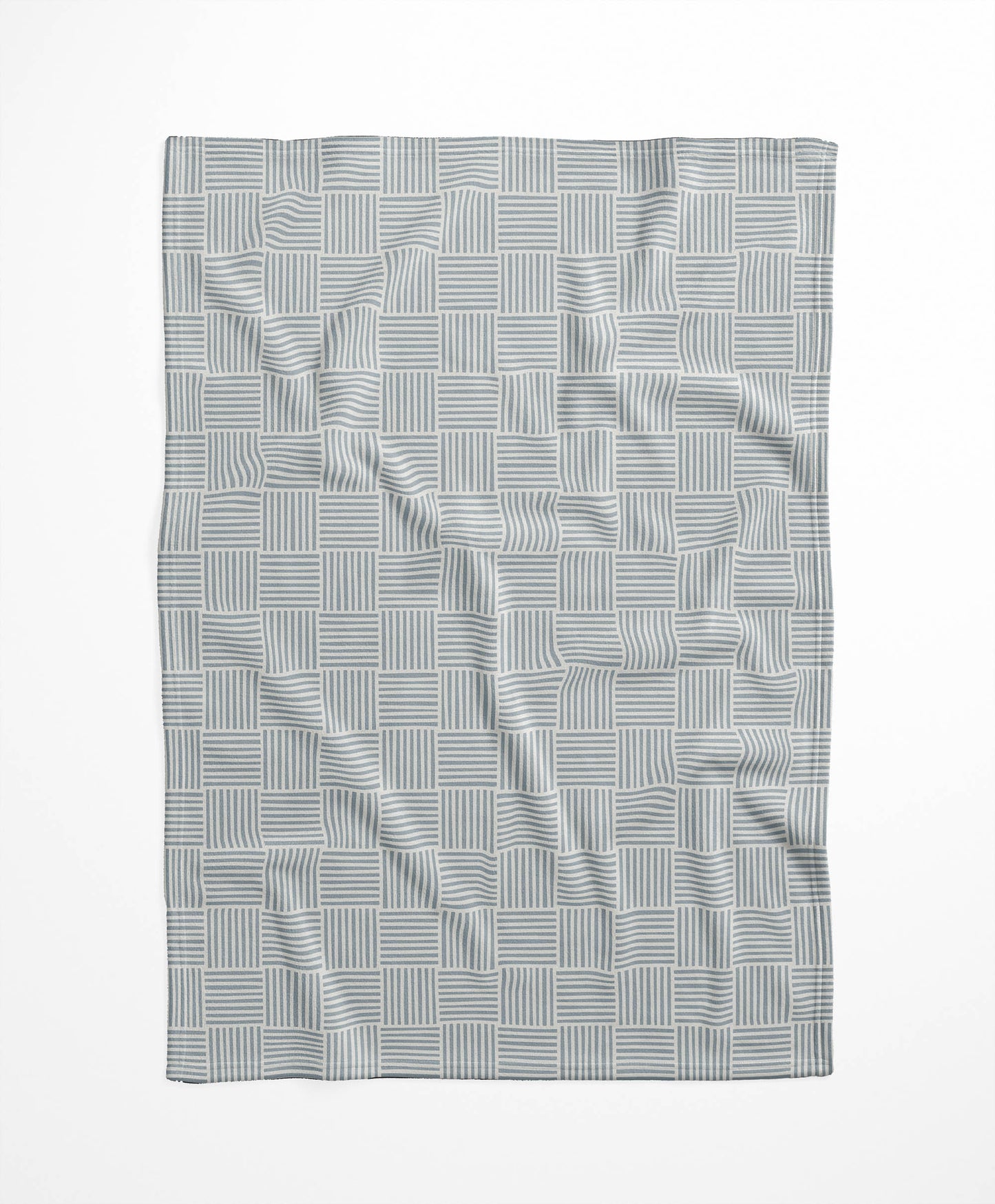 Gridblocked Velveteen Fleece Blanket