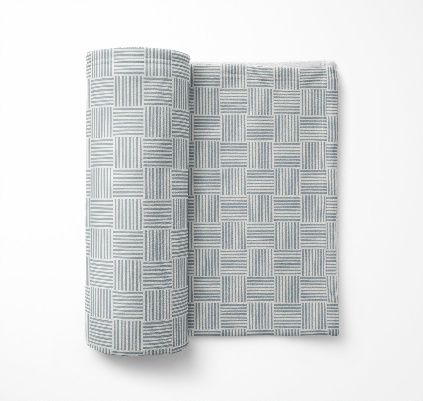 Gridblocked Velveteen Fleece Blanket