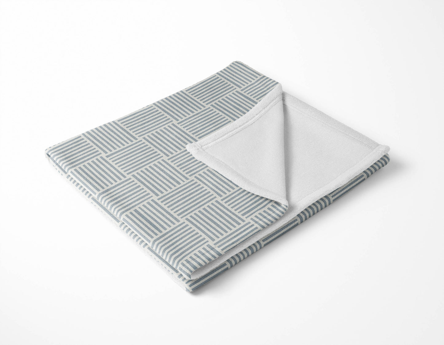 Gridblocked Velveteen Fleece Blanket