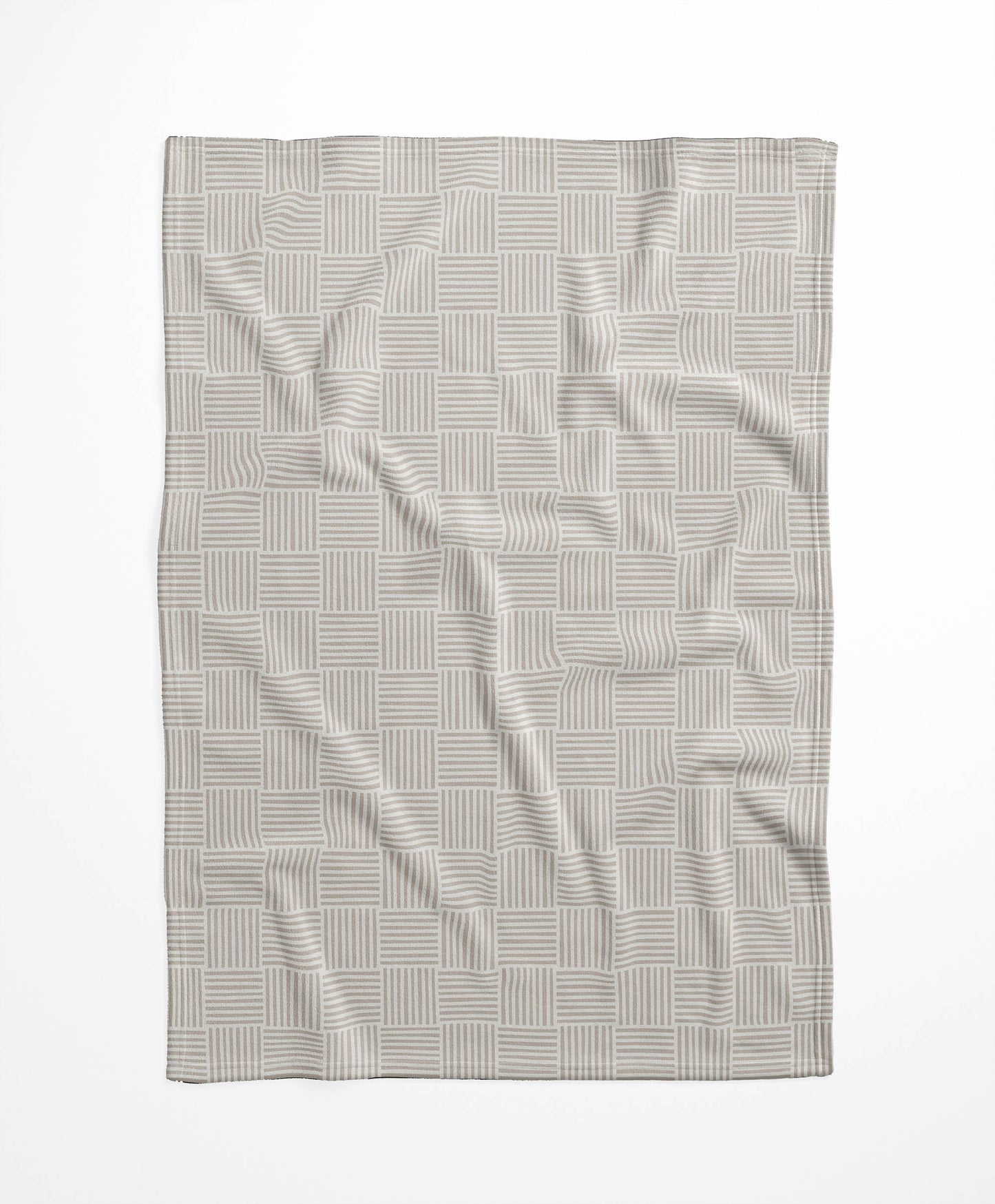 Gridblocked Velveteen Fleece Blanket