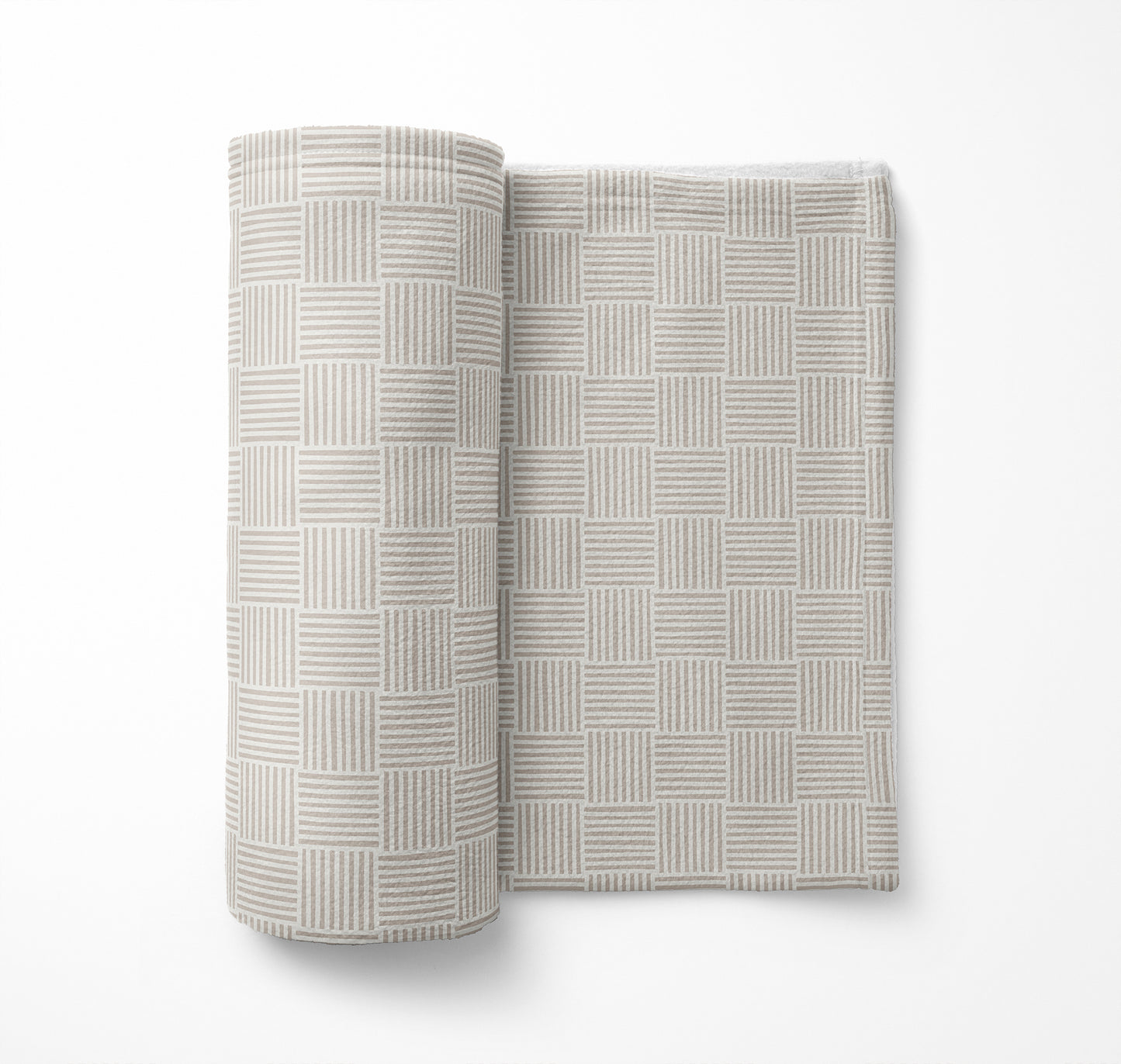 Gridblocked Velveteen Fleece Blanket