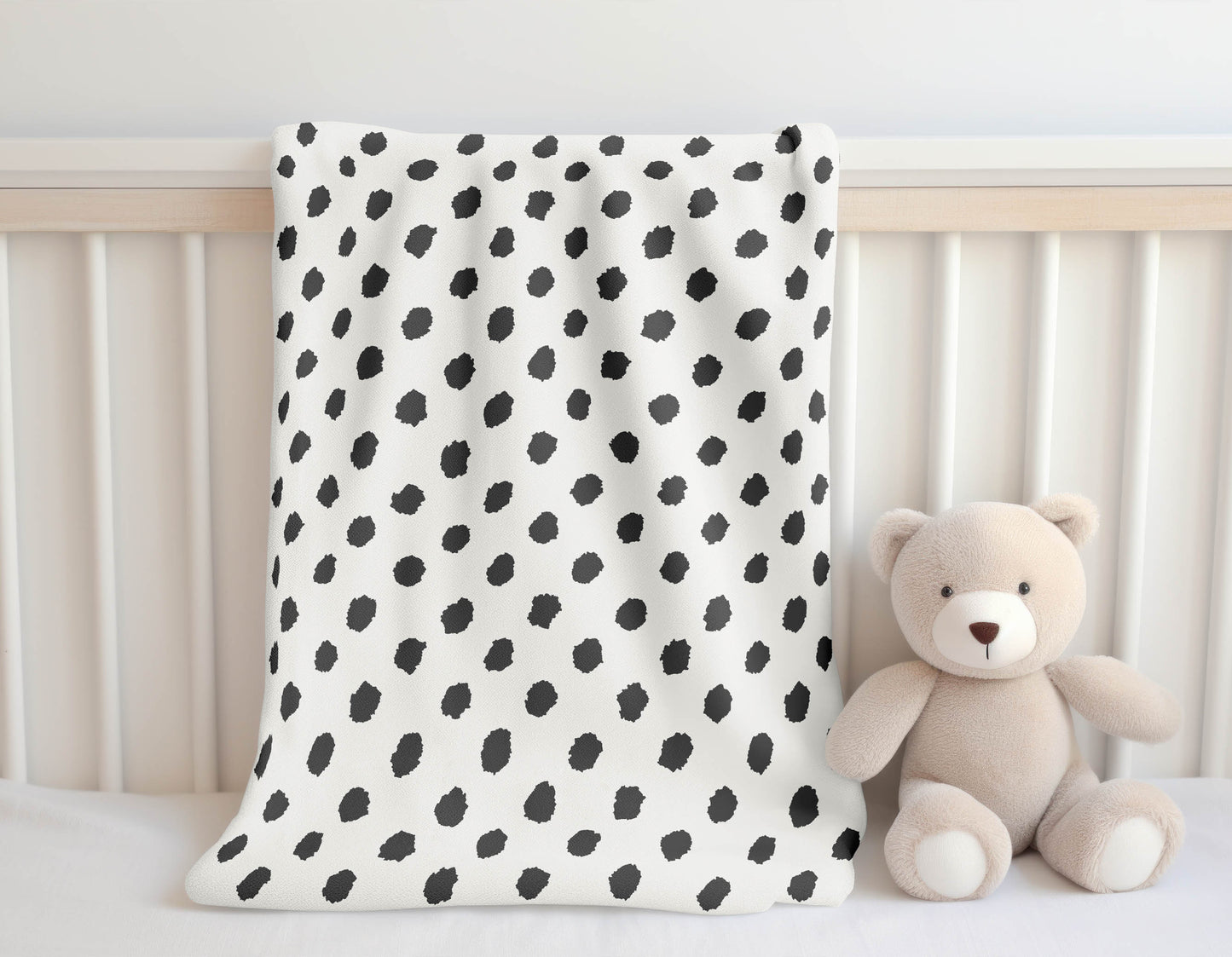 Grunge Dot Velveteen Fleece Blanket