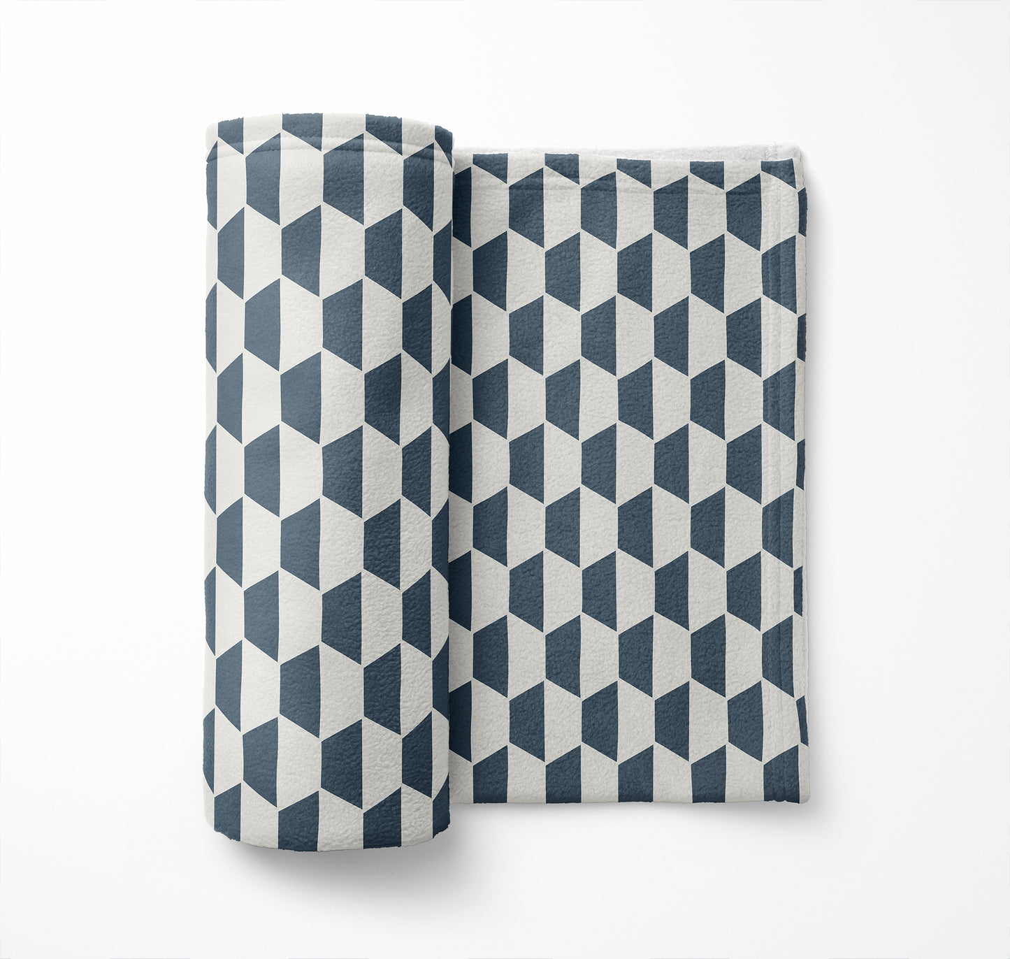 Hex Velveteen Fleece Blanket