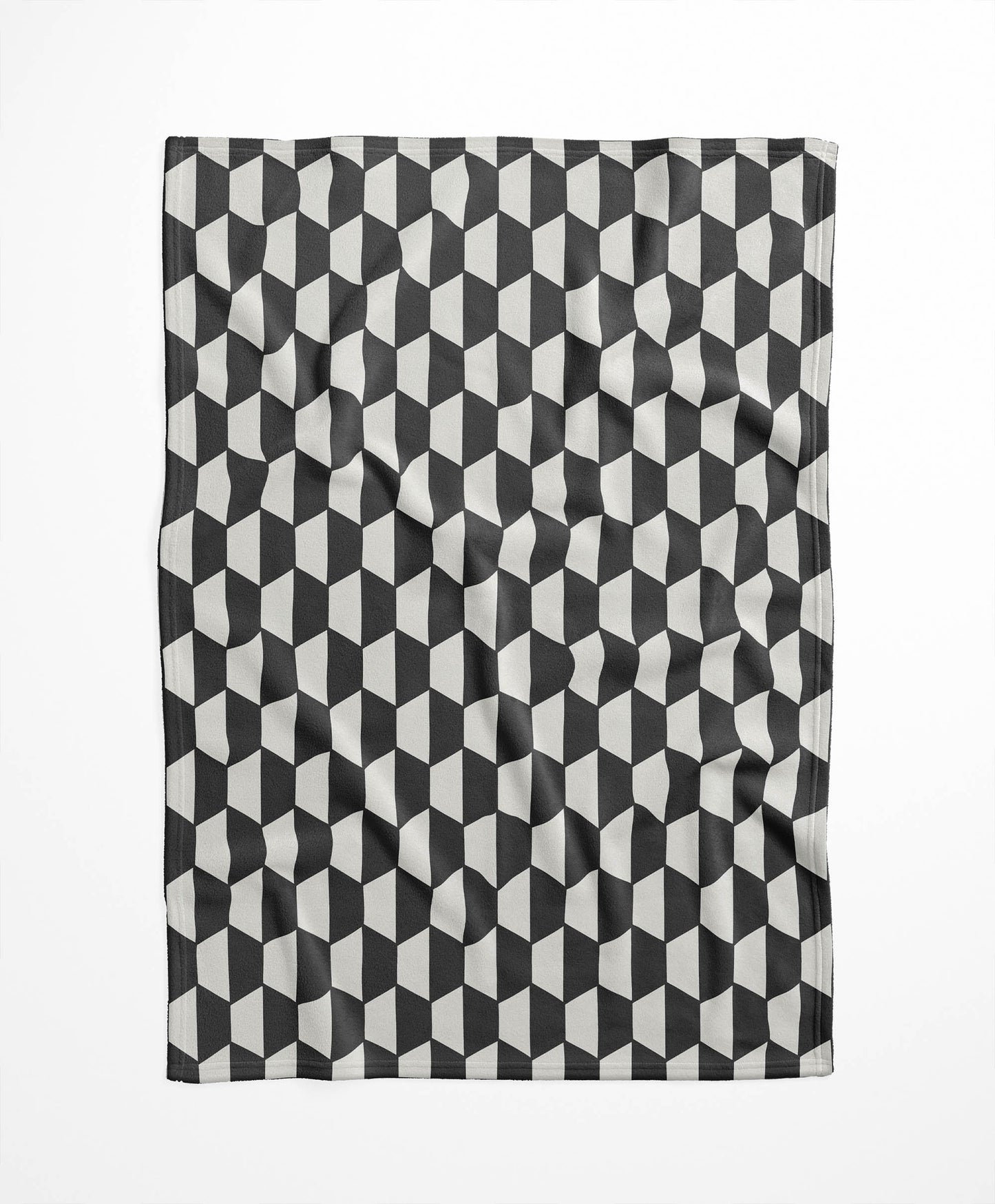 Hex Velveteen Fleece Blanket