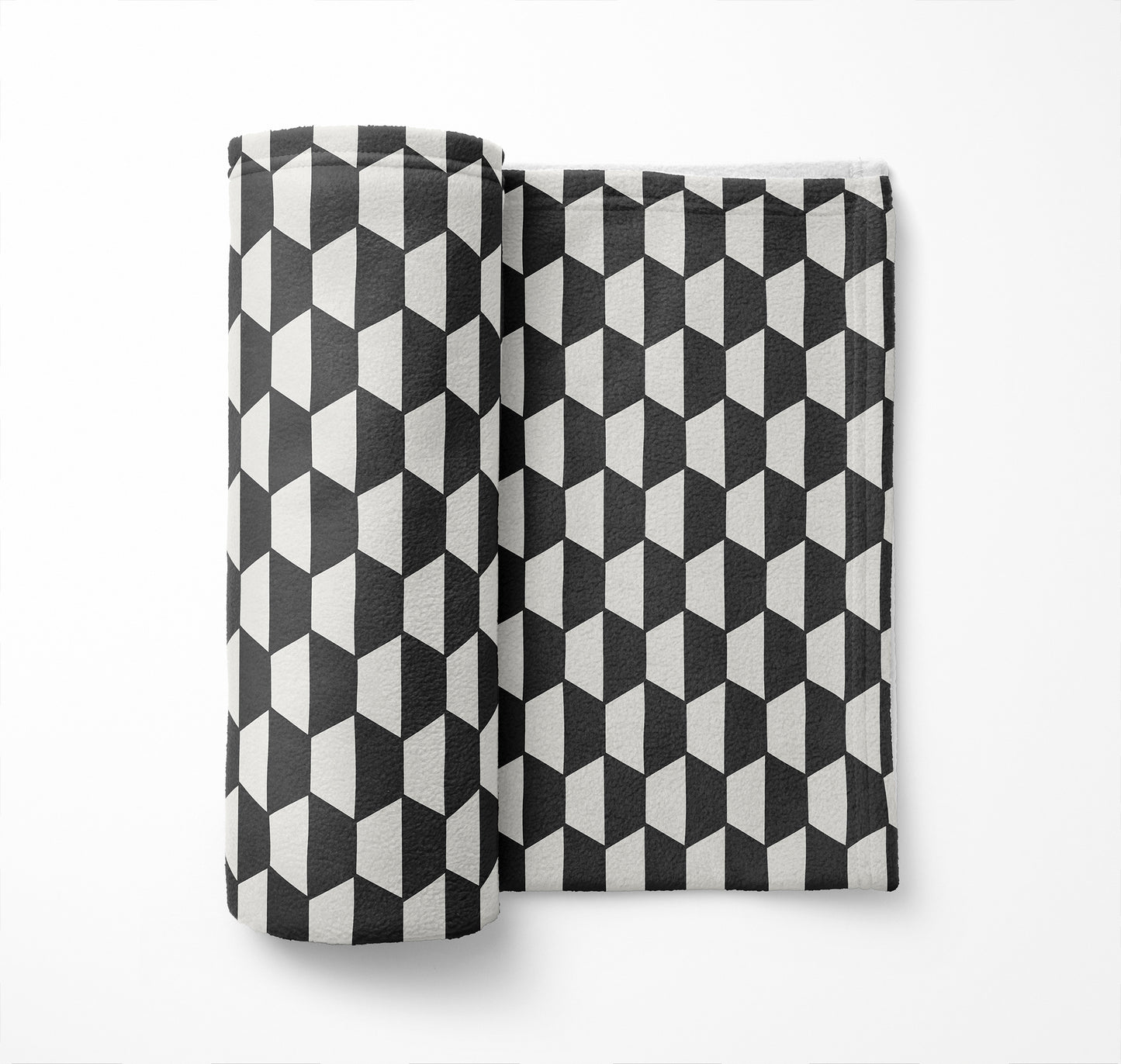 Hex Velveteen Fleece Blanket