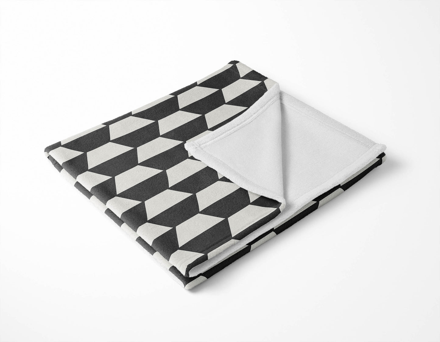 Hex Velveteen Fleece Blanket