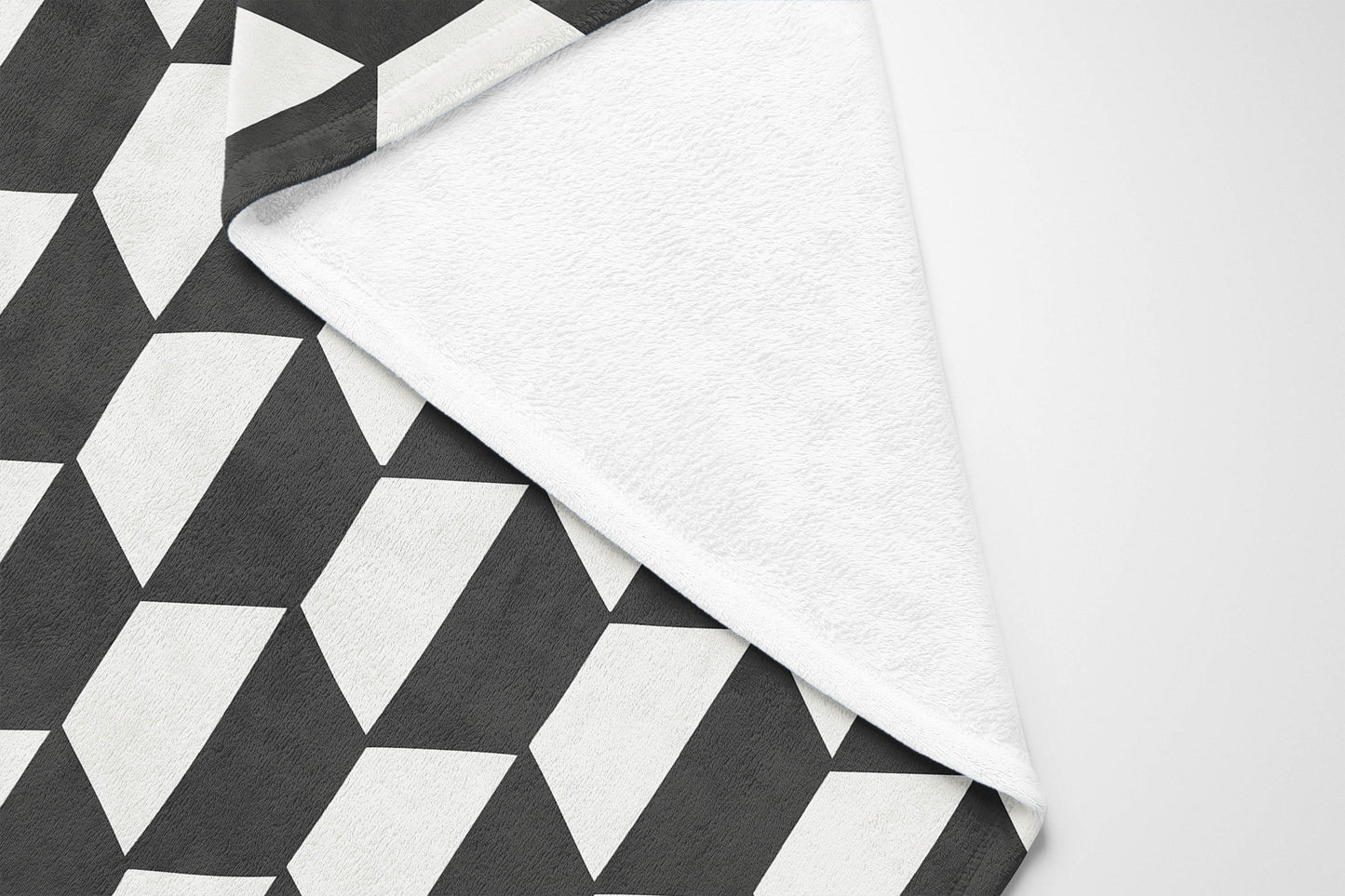 Hex Velveteen Fleece Blanket