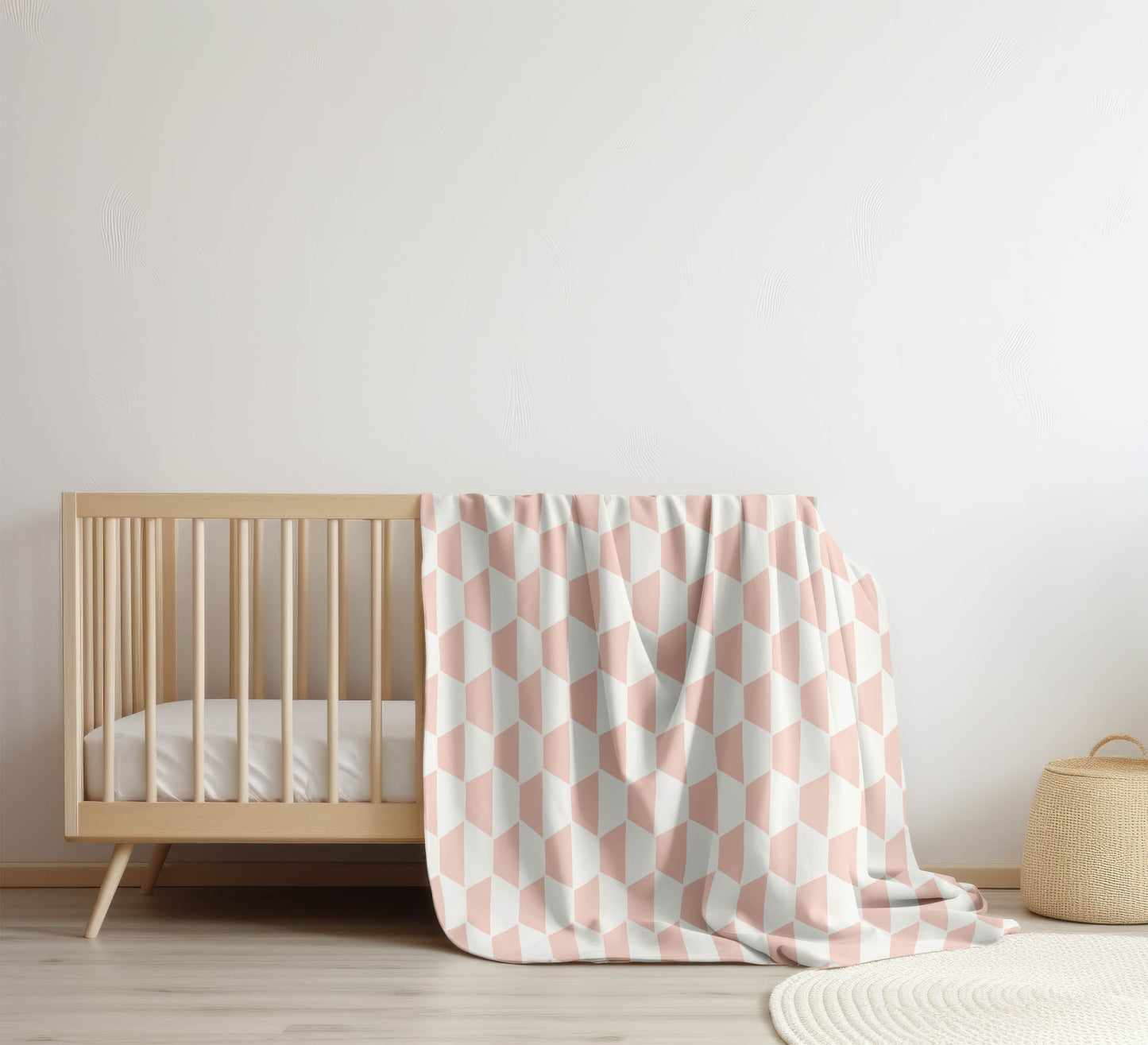 Hex Velveteen Fleece Blanket