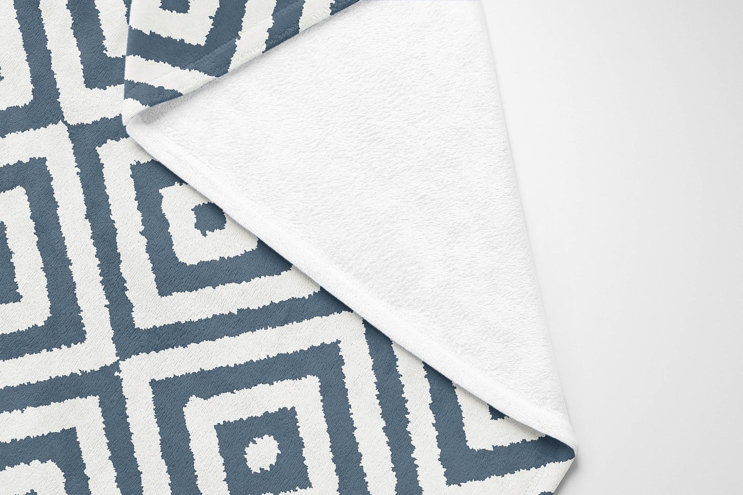 Ikat Eye Velveteen Fleece Blanket