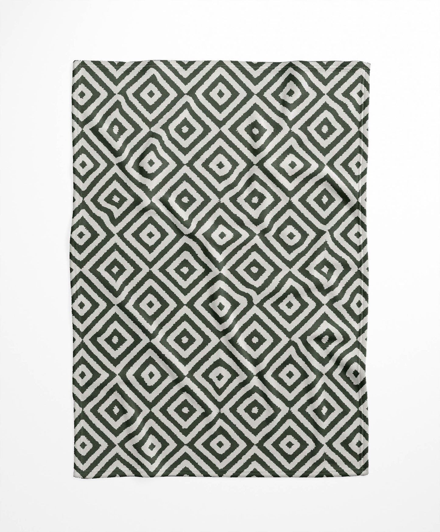 Ikat Eye Velveteen Fleece Blanket