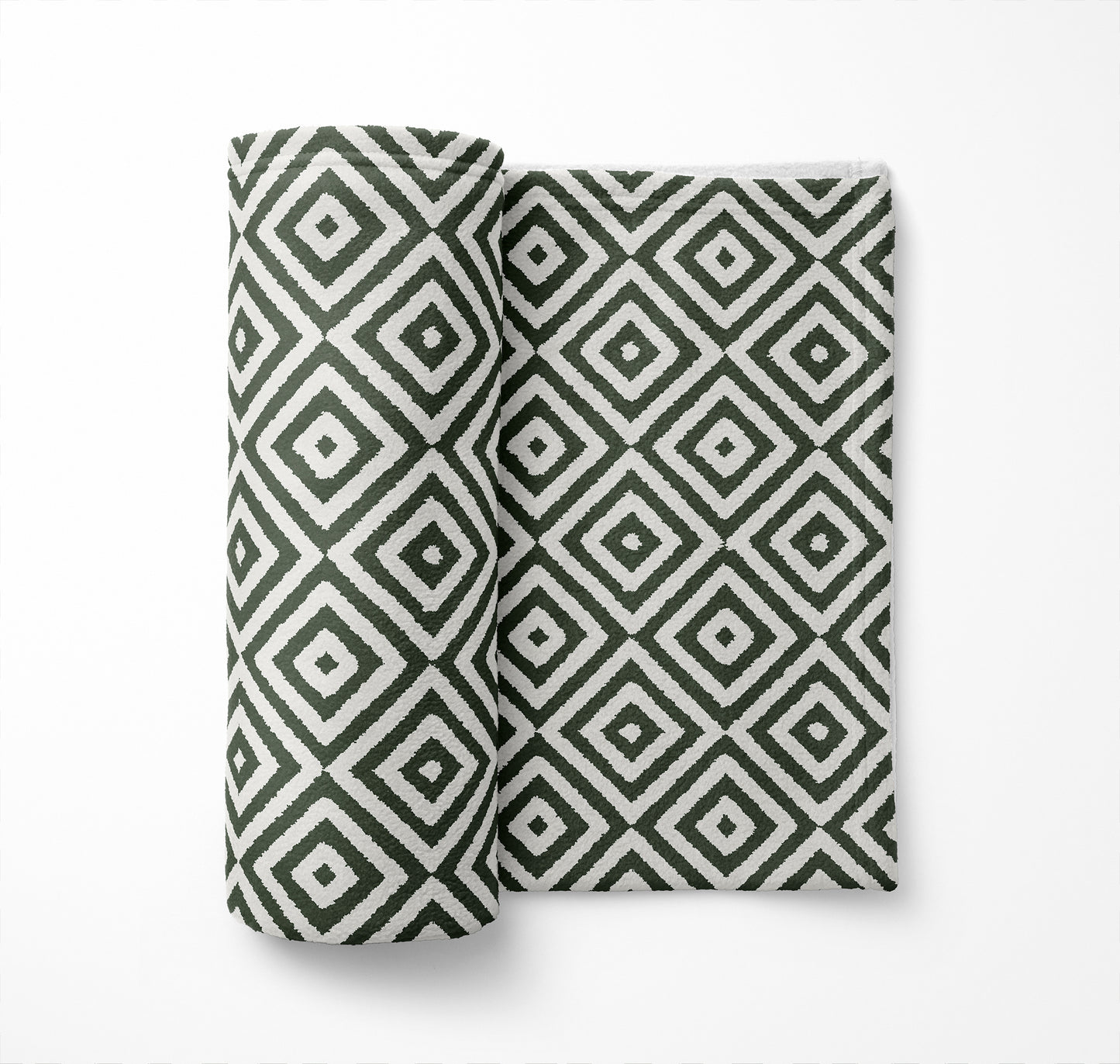 Ikat Eye Velveteen Fleece Blanket