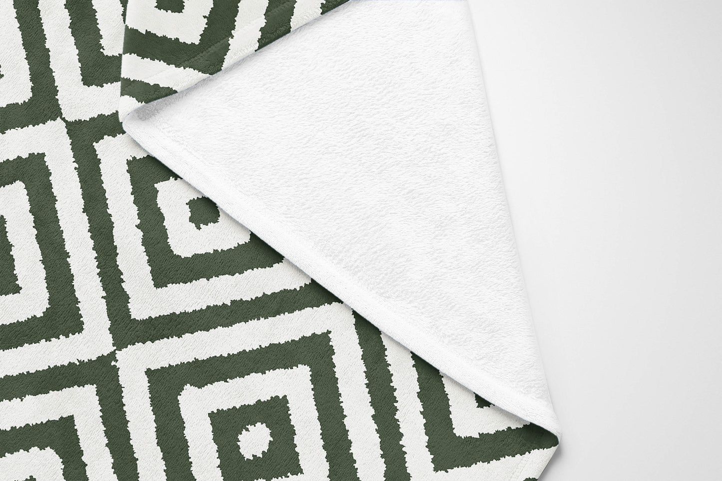 Ikat Eye Velveteen Fleece Blanket