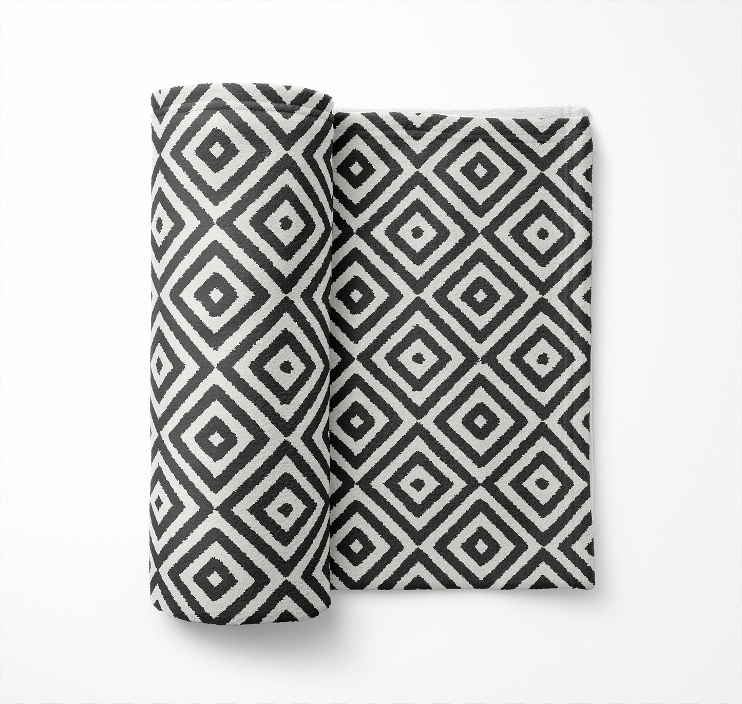 Ikat Eye Velveteen Fleece Blanket