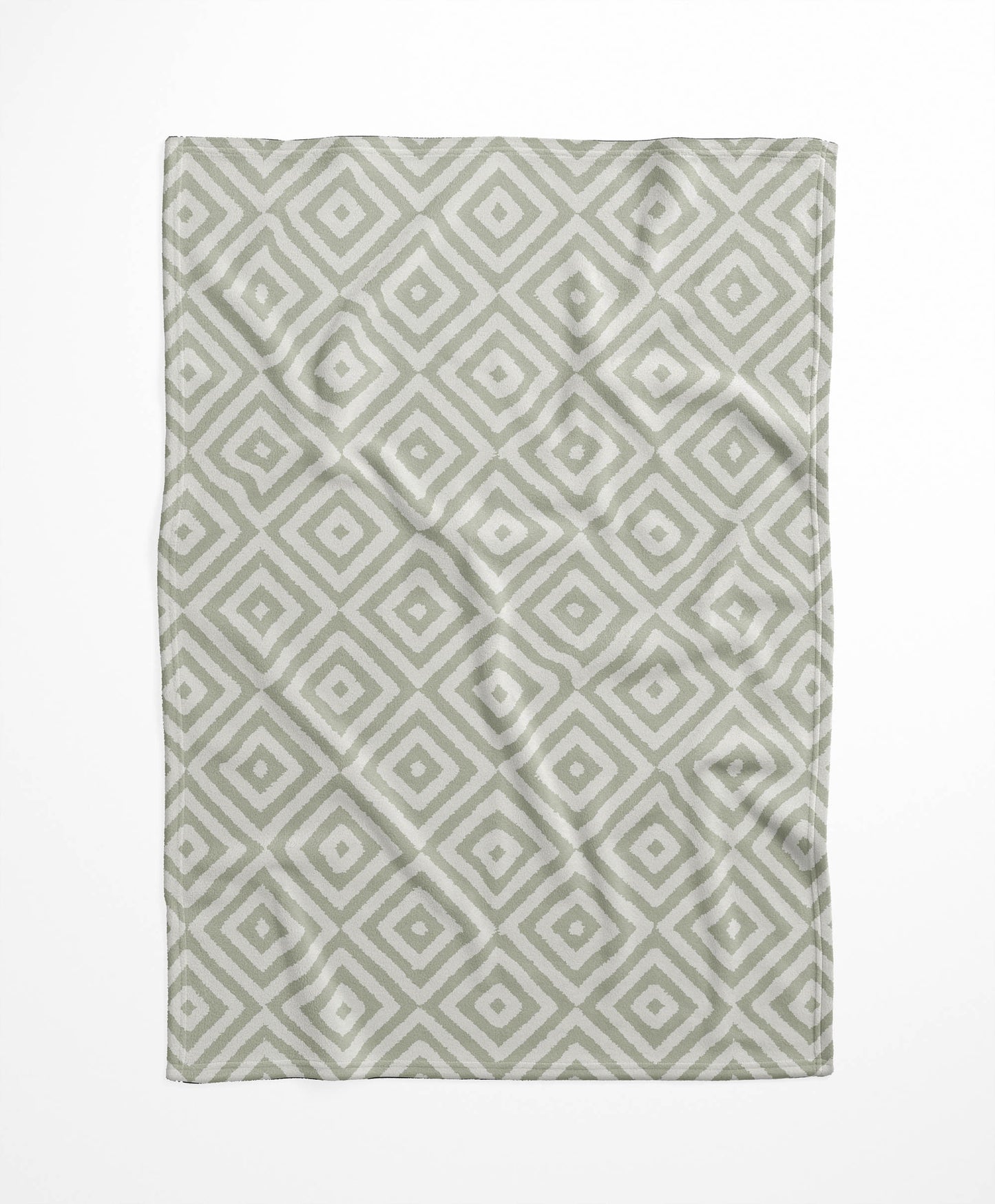 Ikat Eye Velveteen Fleece Blanket