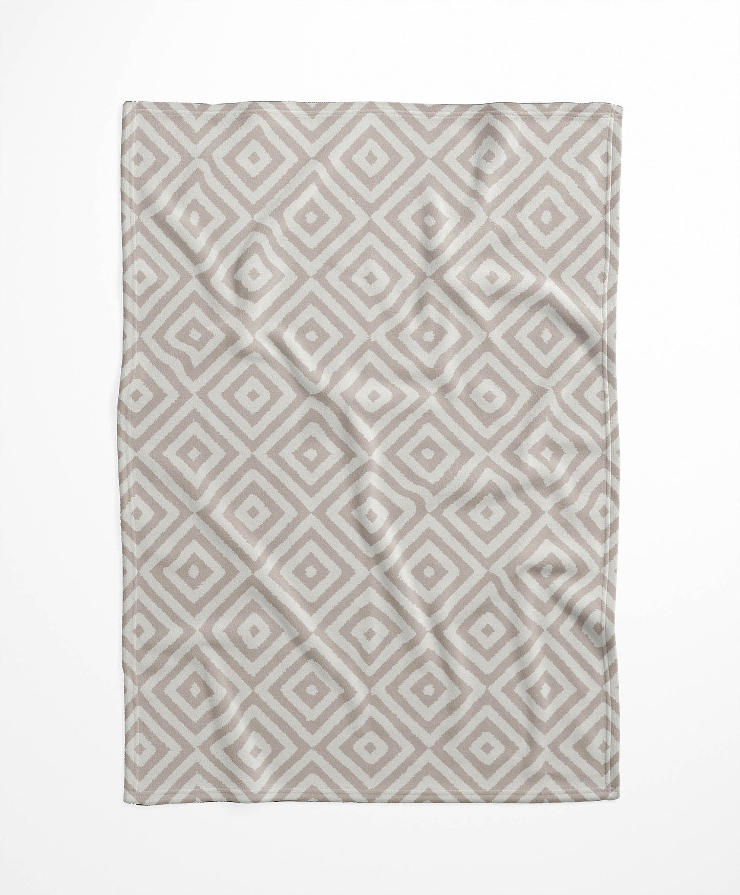 Ikat Eye Velveteen Fleece Blanket