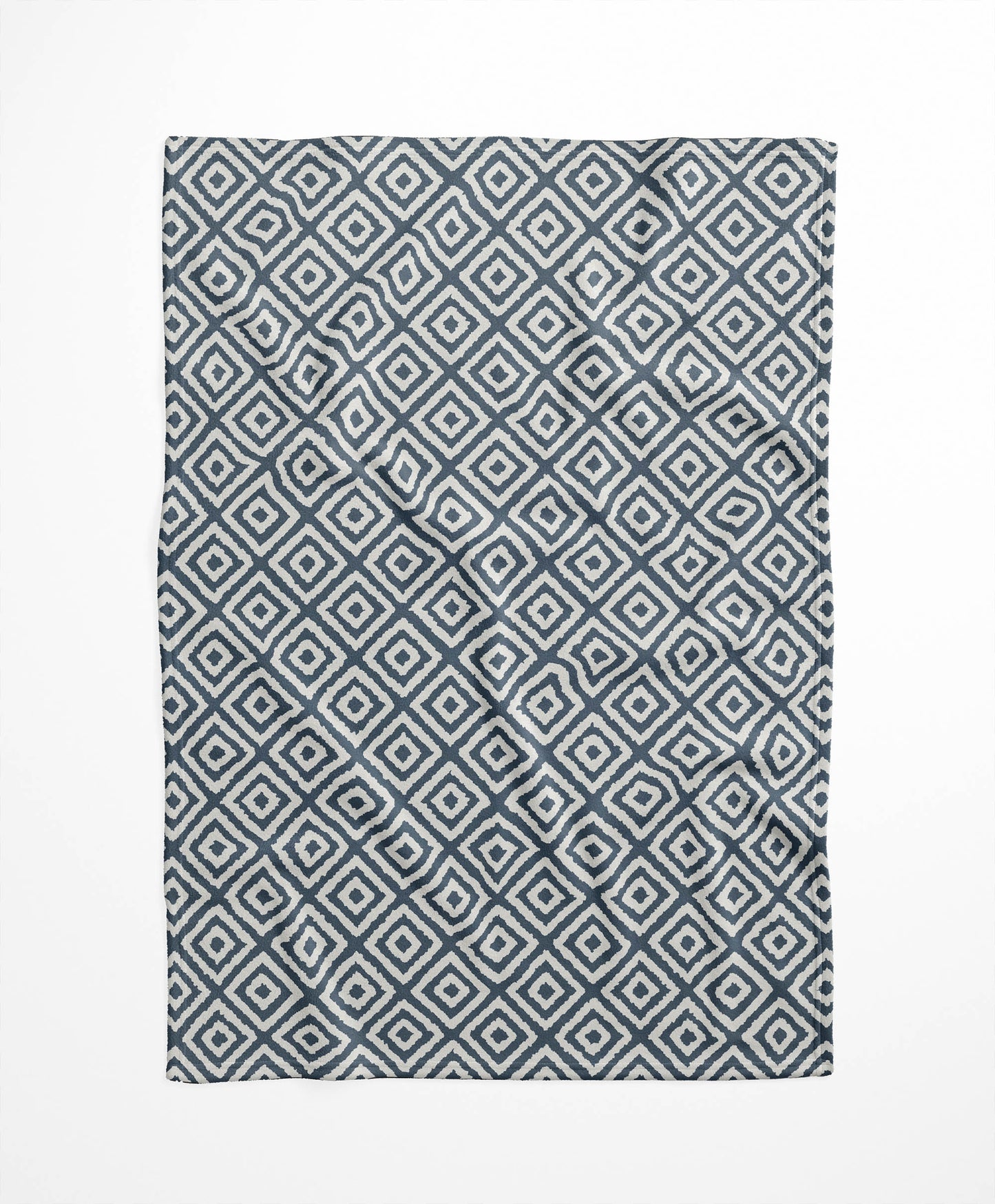 Ikat Grunge Velveteen Fleece Blanket