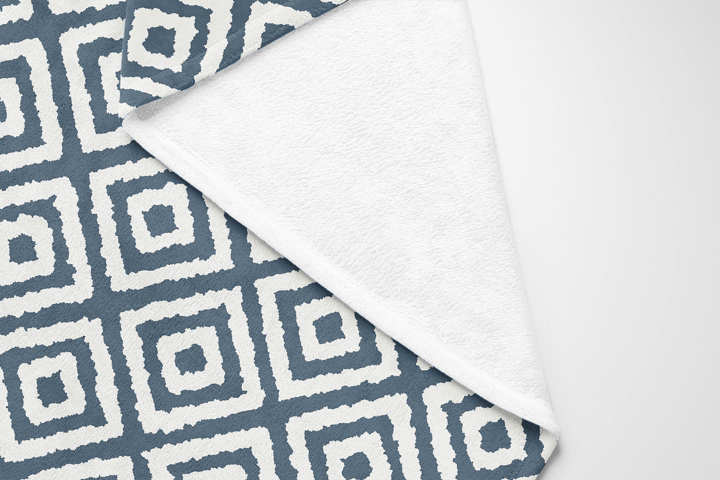 Ikat Grunge Velveteen Fleece Blanket