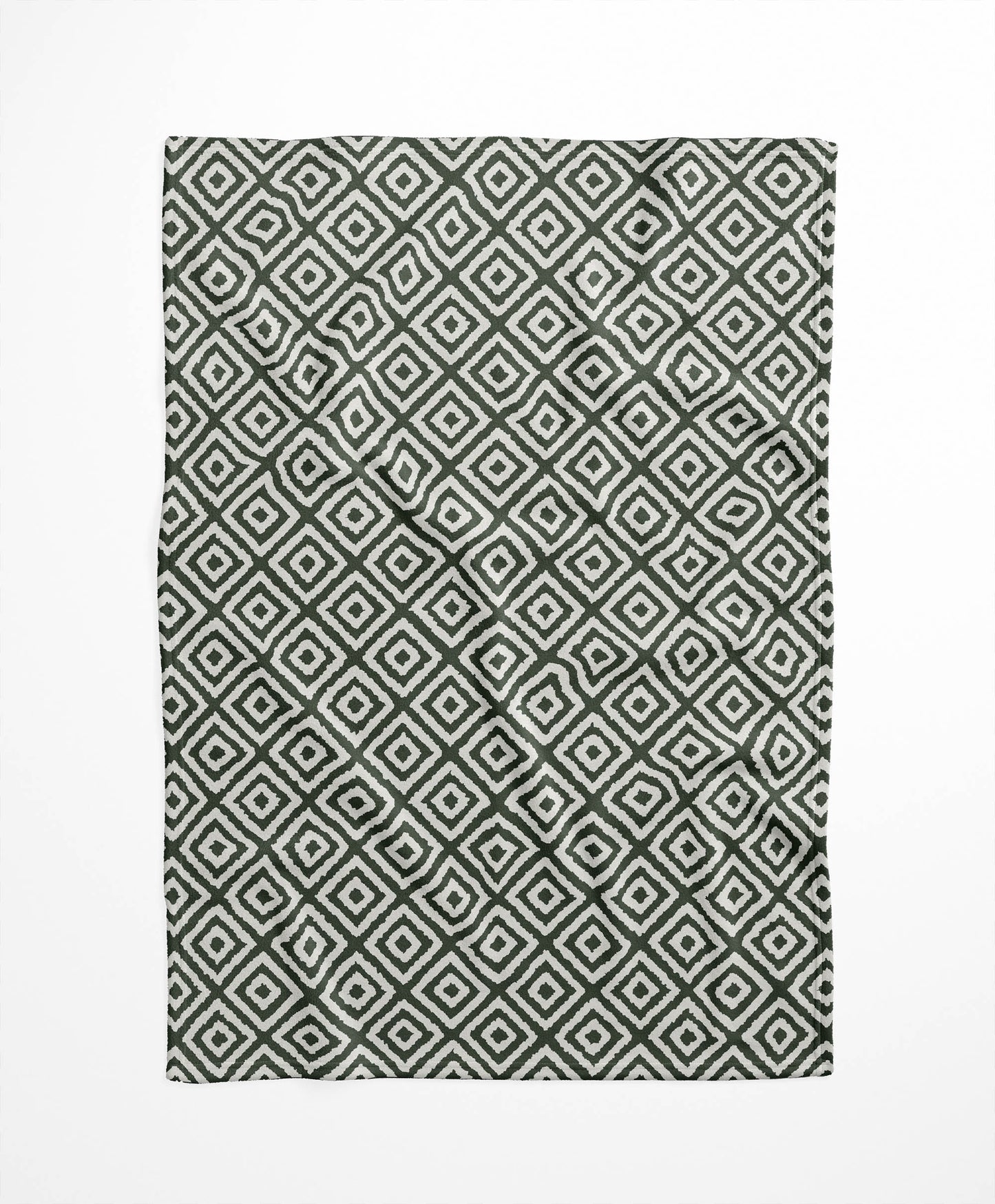Ikat Grunge Velveteen Fleece Blanket