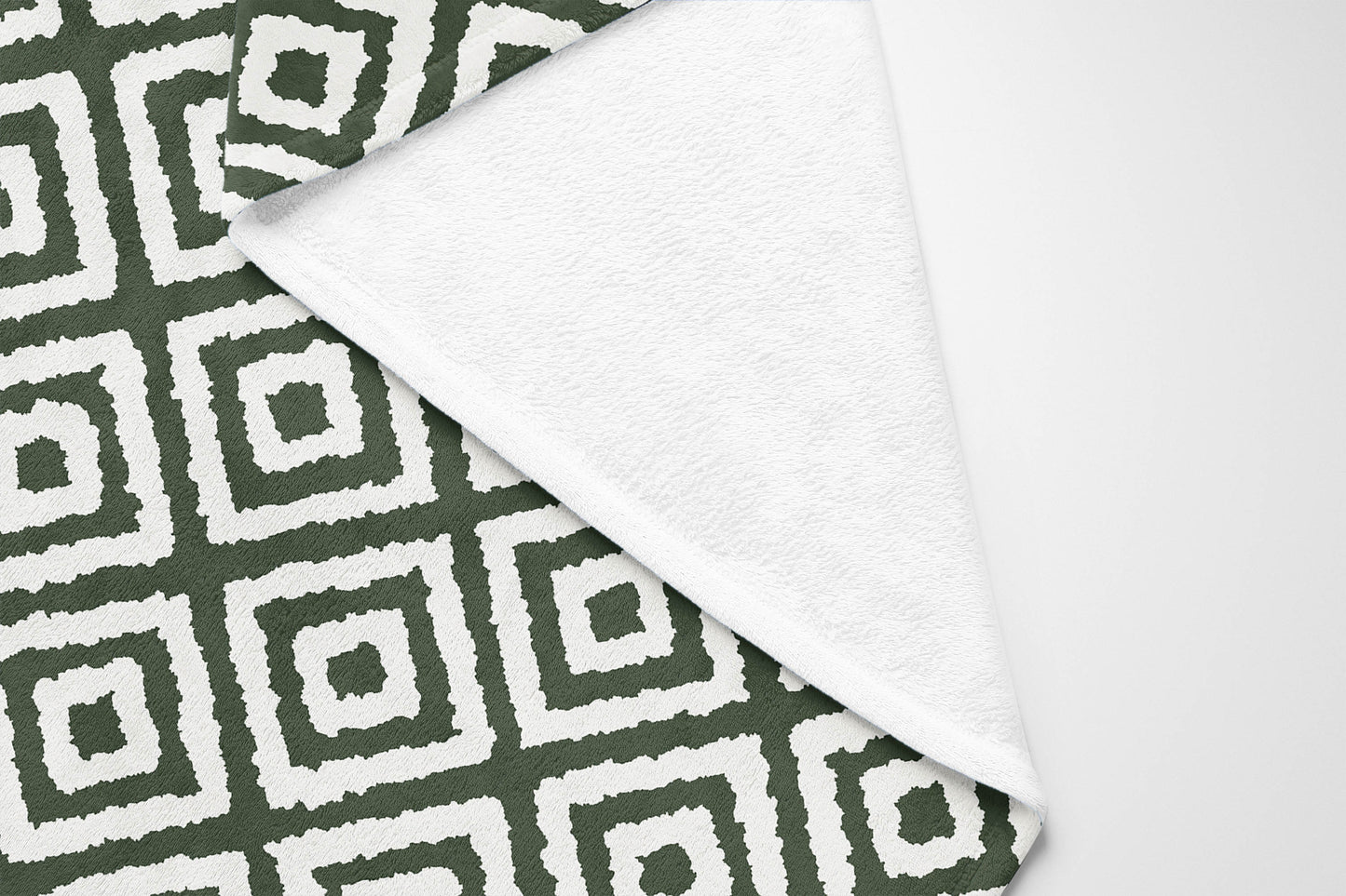 Ikat Grunge Velveteen Fleece Blanket