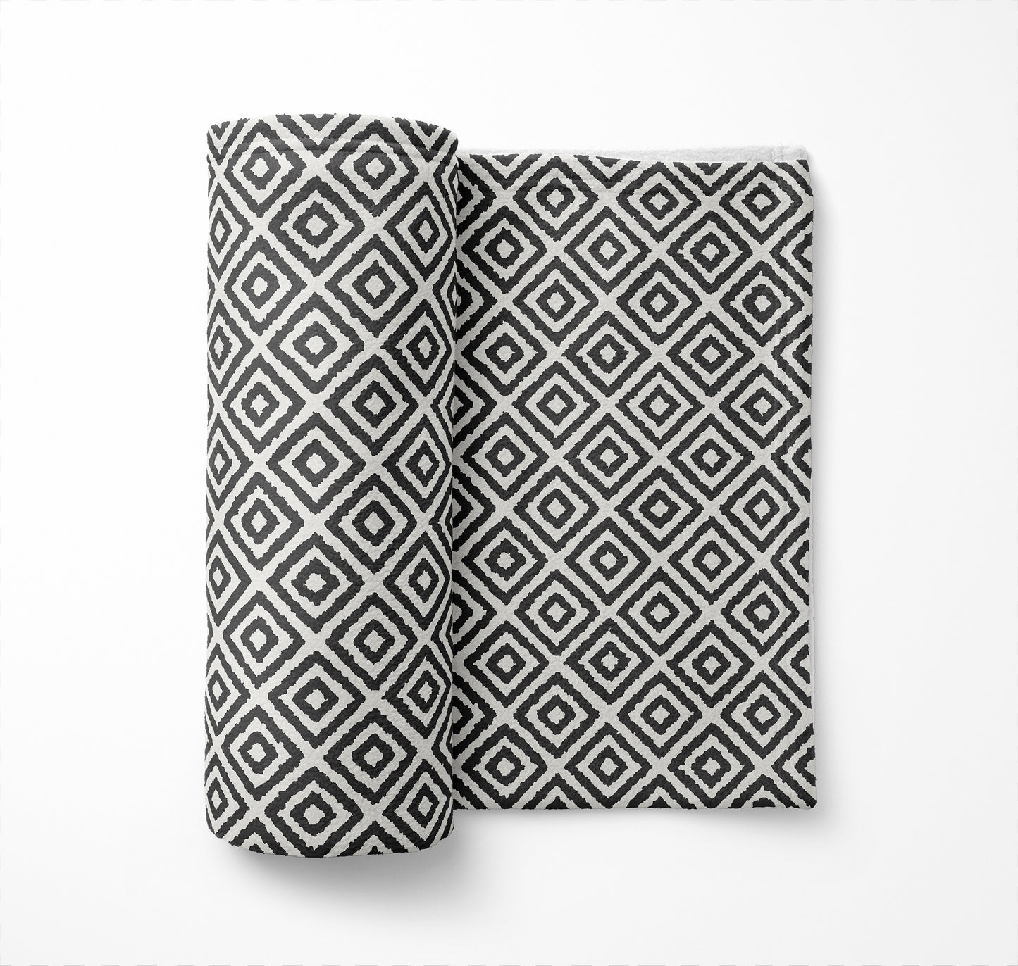 Ikat Grunge Velveteen Fleece Blanket