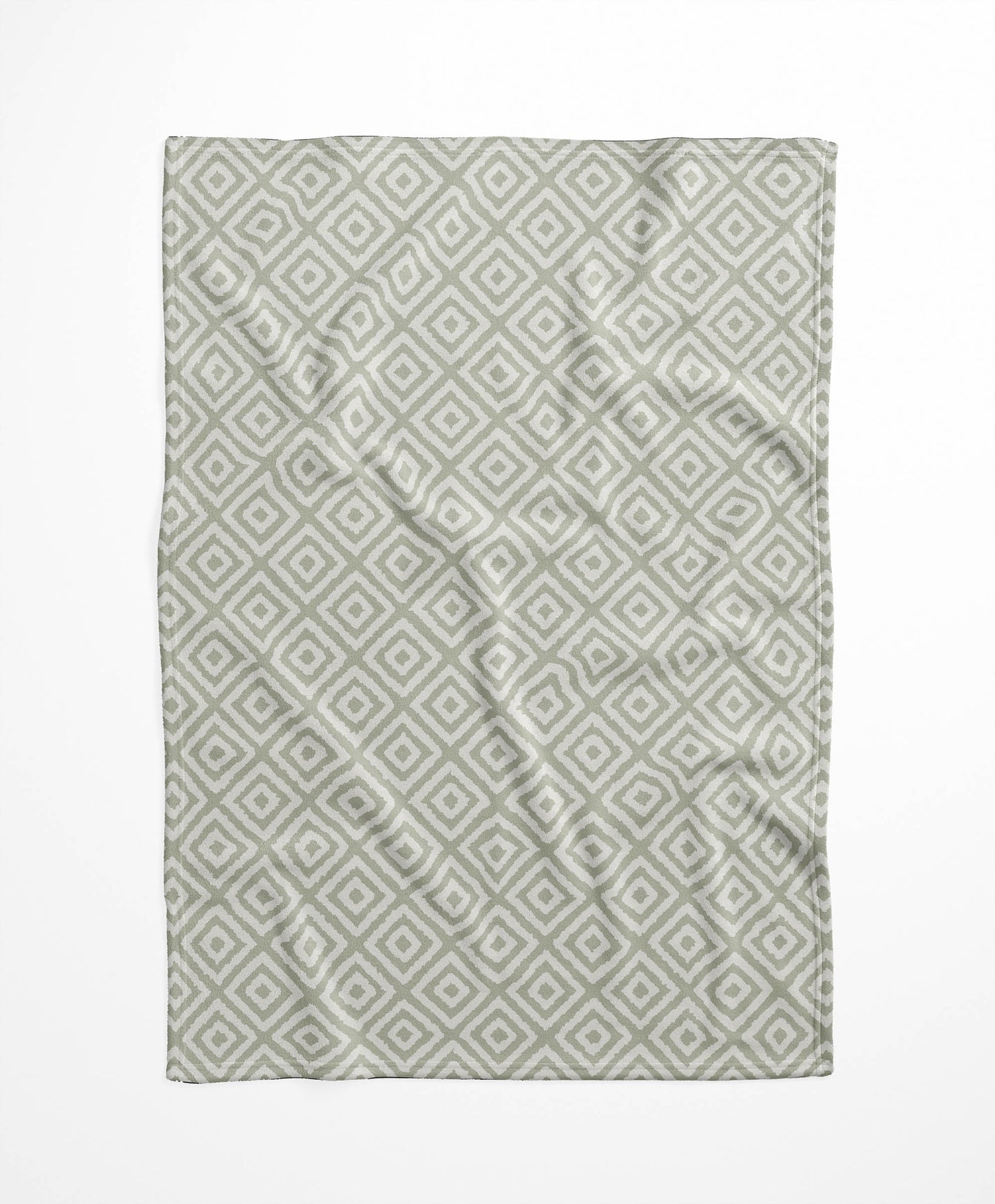 Ikat Grunge Velveteen Fleece Blanket