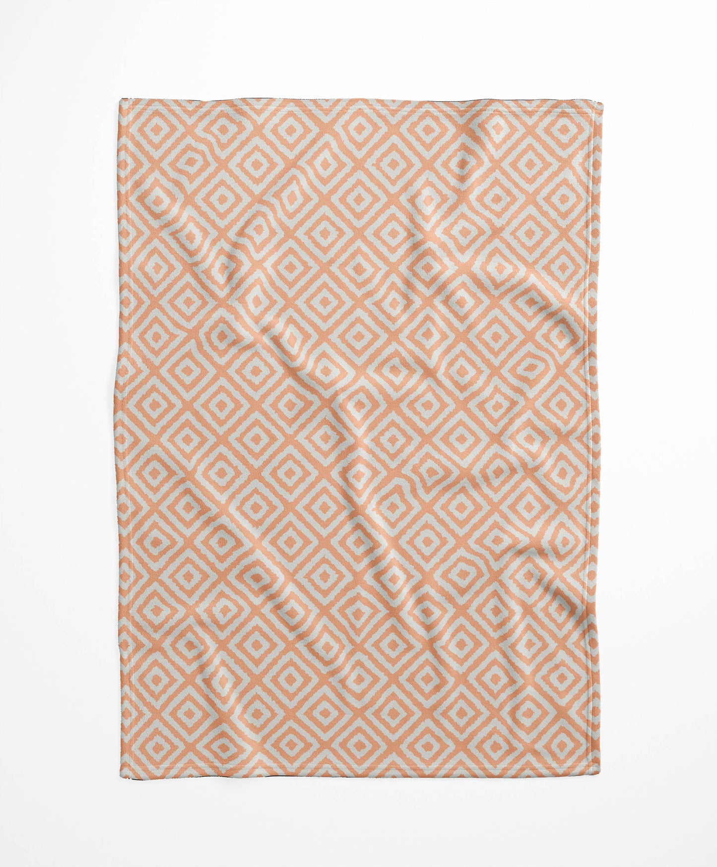 Ikat Grunge Velveteen Fleece Blanket
