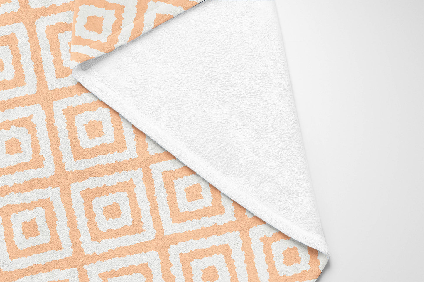 Ikat Grunge Velveteen Fleece Blanket
